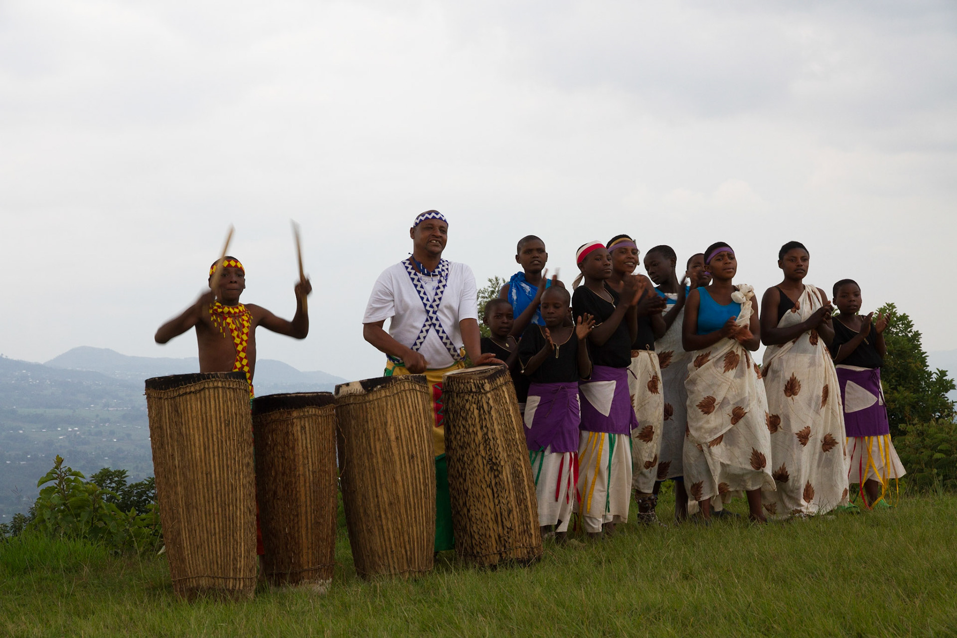 Intore dance group at the lodge