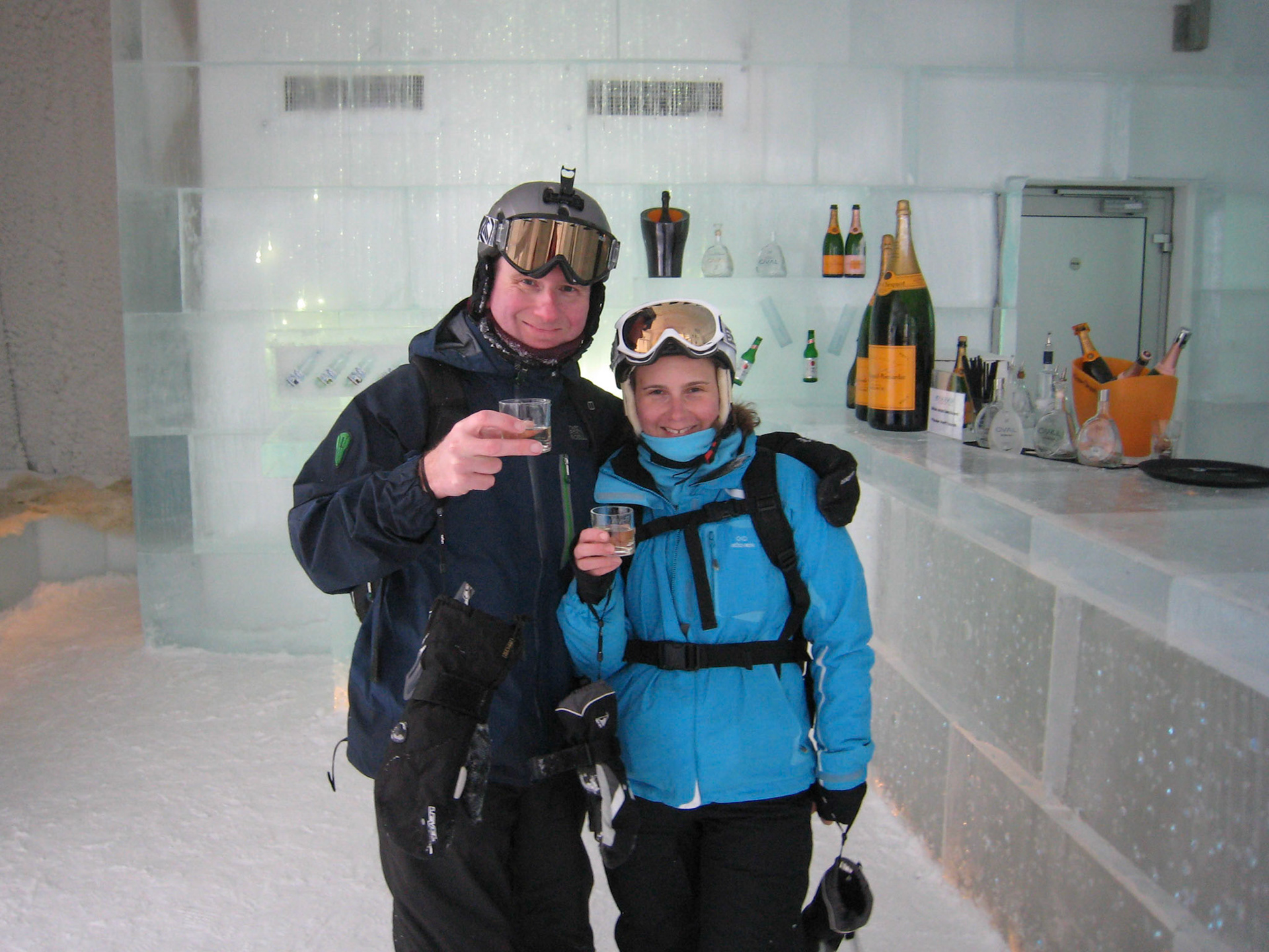 In the ice bar at Lech