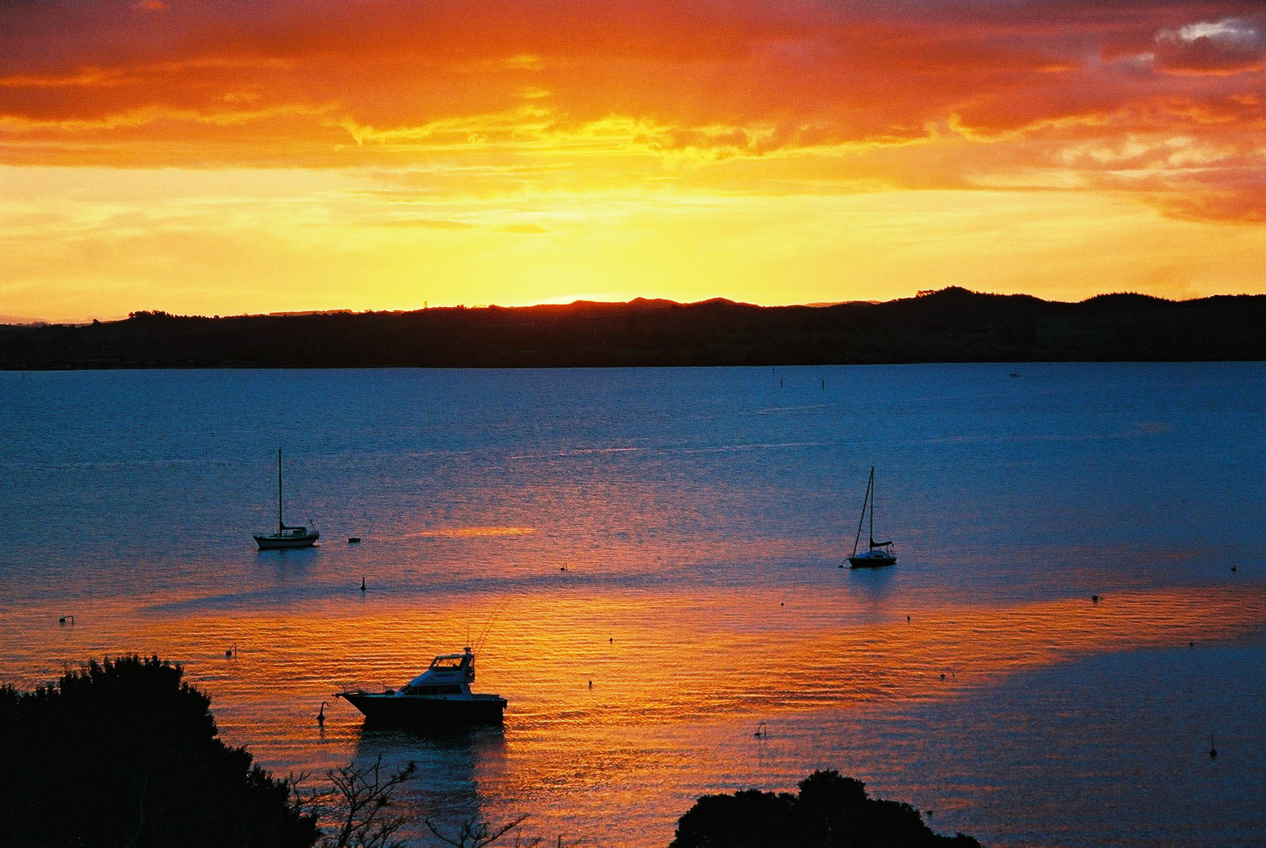 Sunset from Kimberley Lodge, Russell