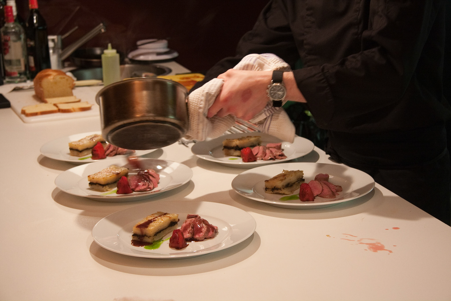 Plating up the main course