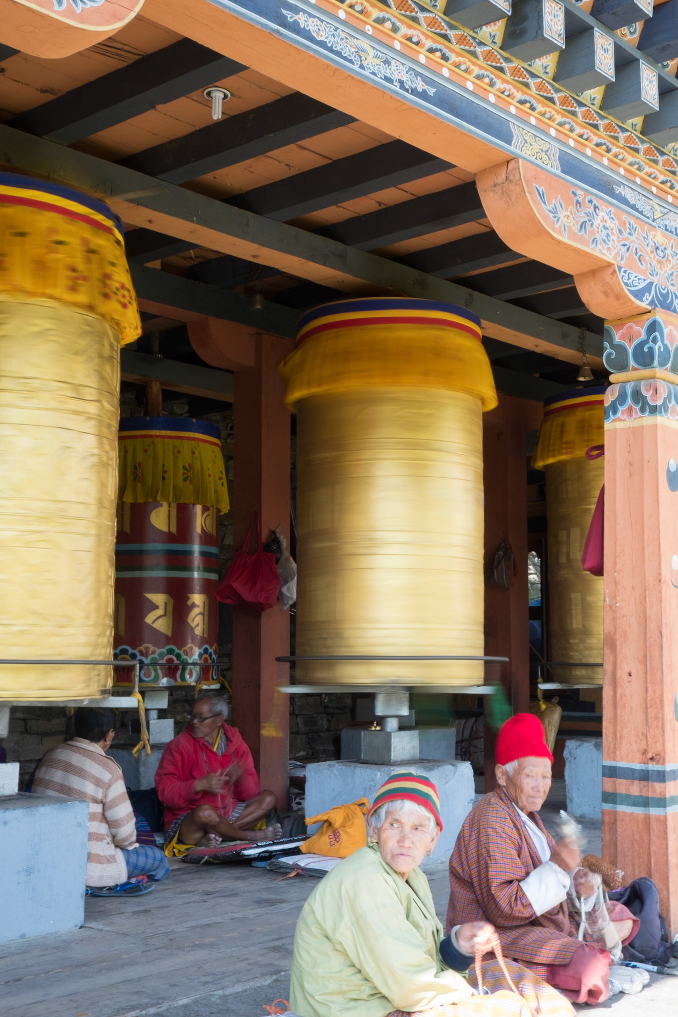 Prayer wheels, National Memorial Chorten
