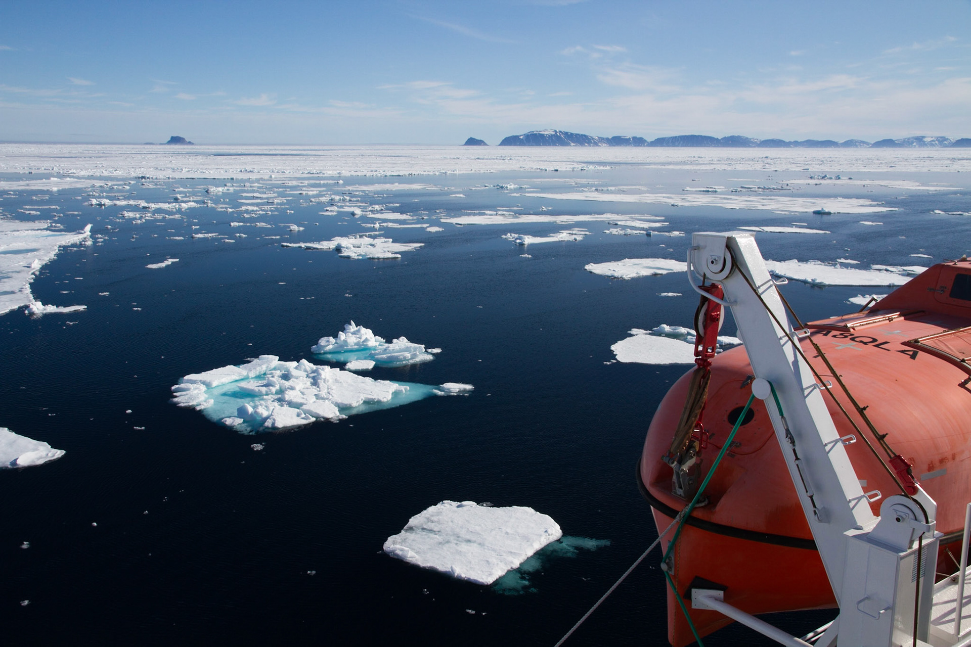 Cruising through the sea ice