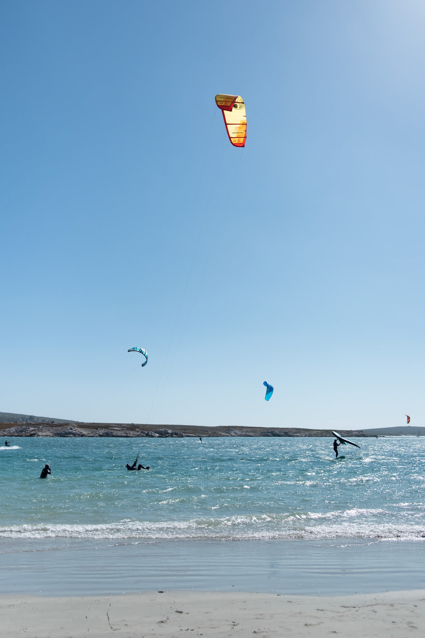 Kite surfing at Langebaan
