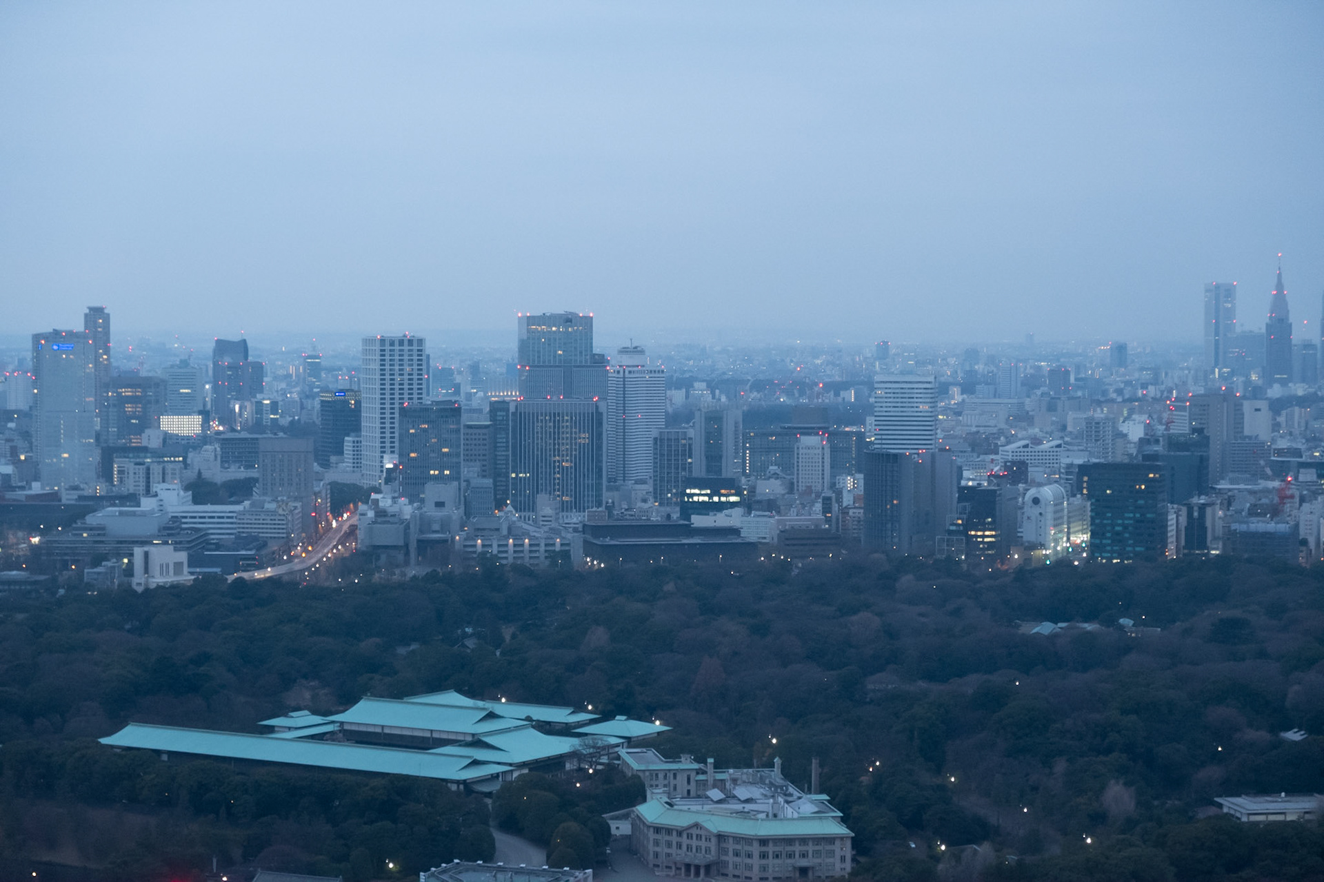 View from our room at Aman Tokyo