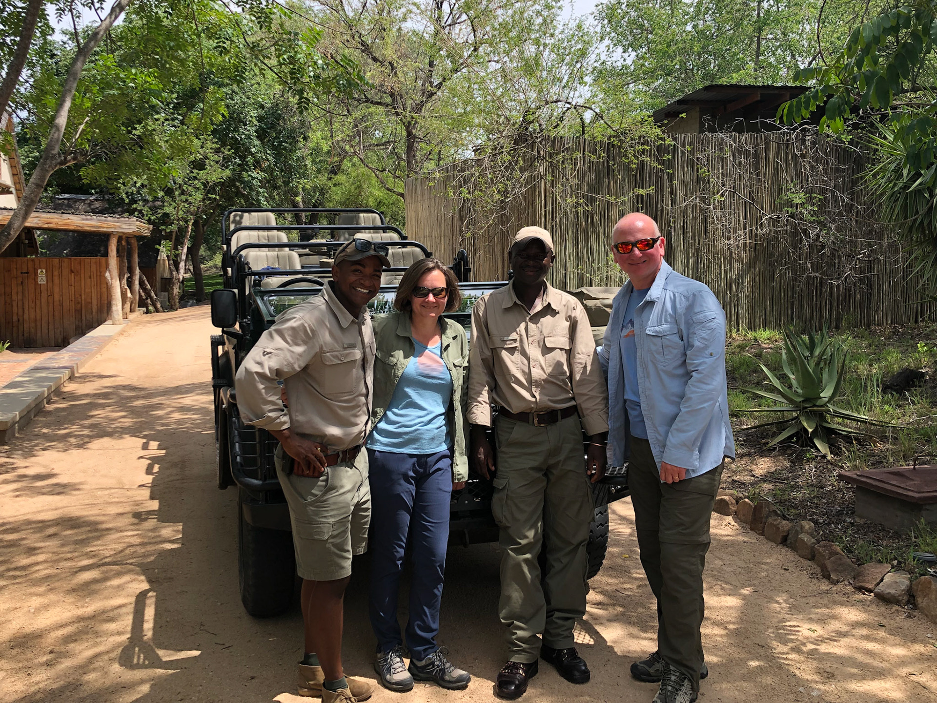 With Paul (guide) and Peter (tracker)