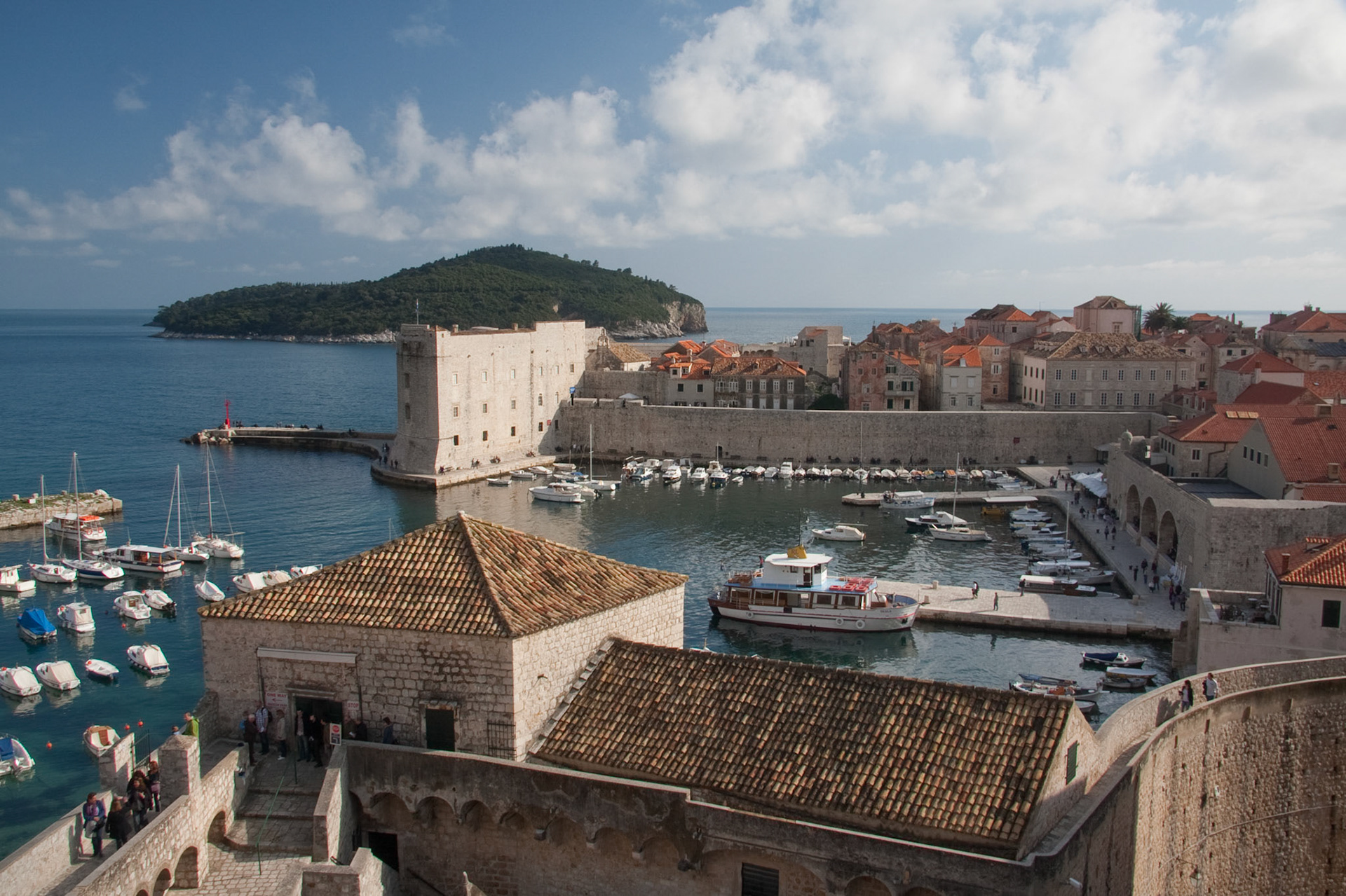 Old harbour from the city wall