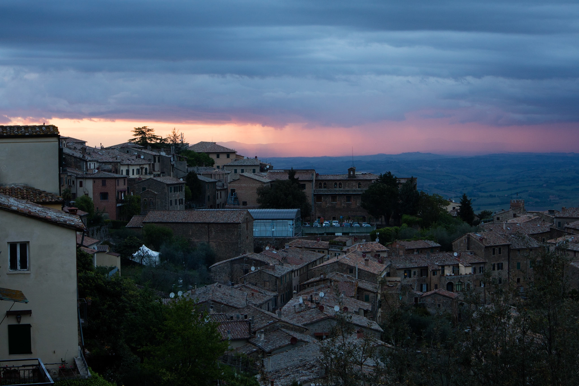 Evening sky, Montalcino