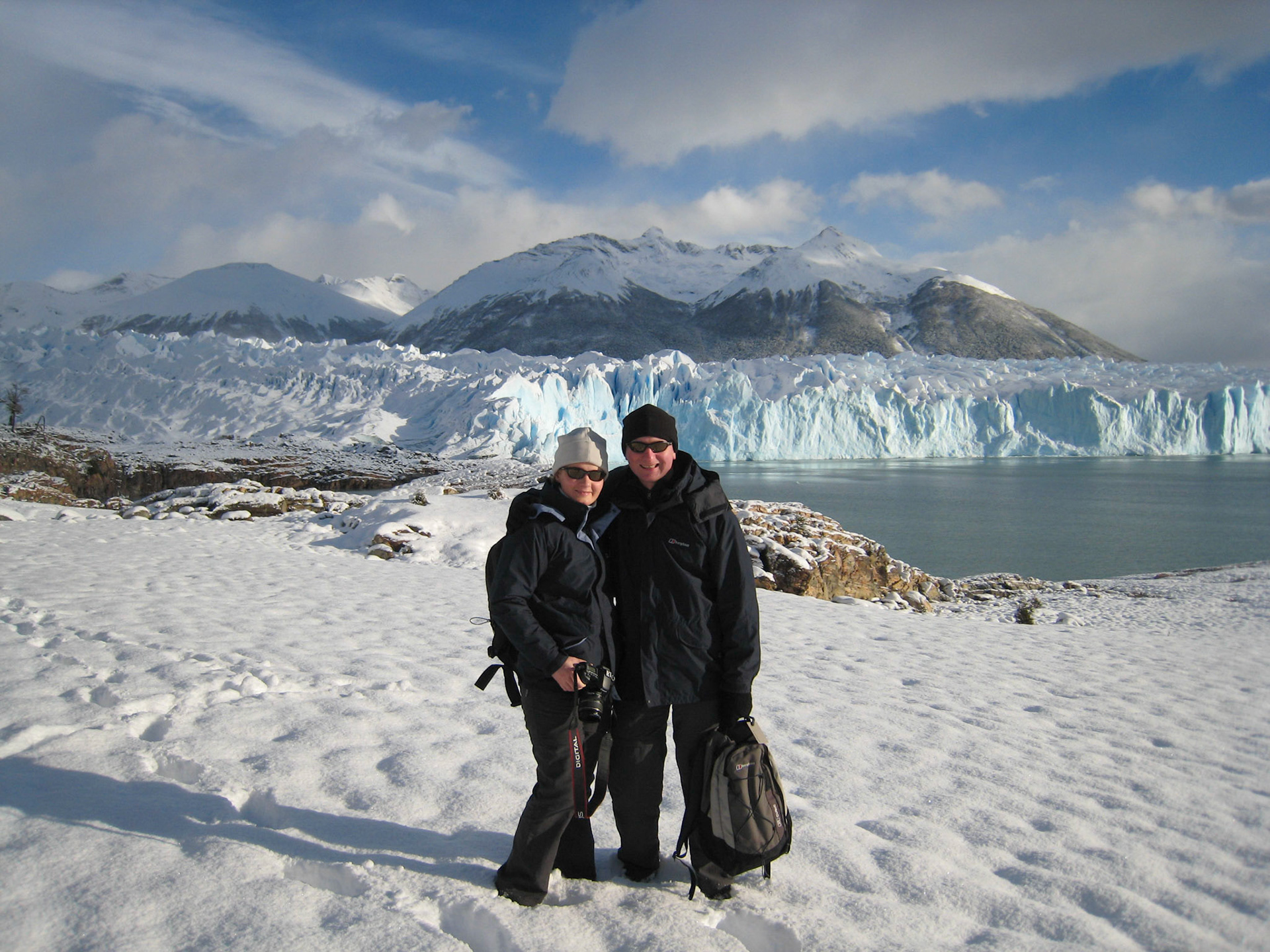 Sue and Alex at Perito Moreno