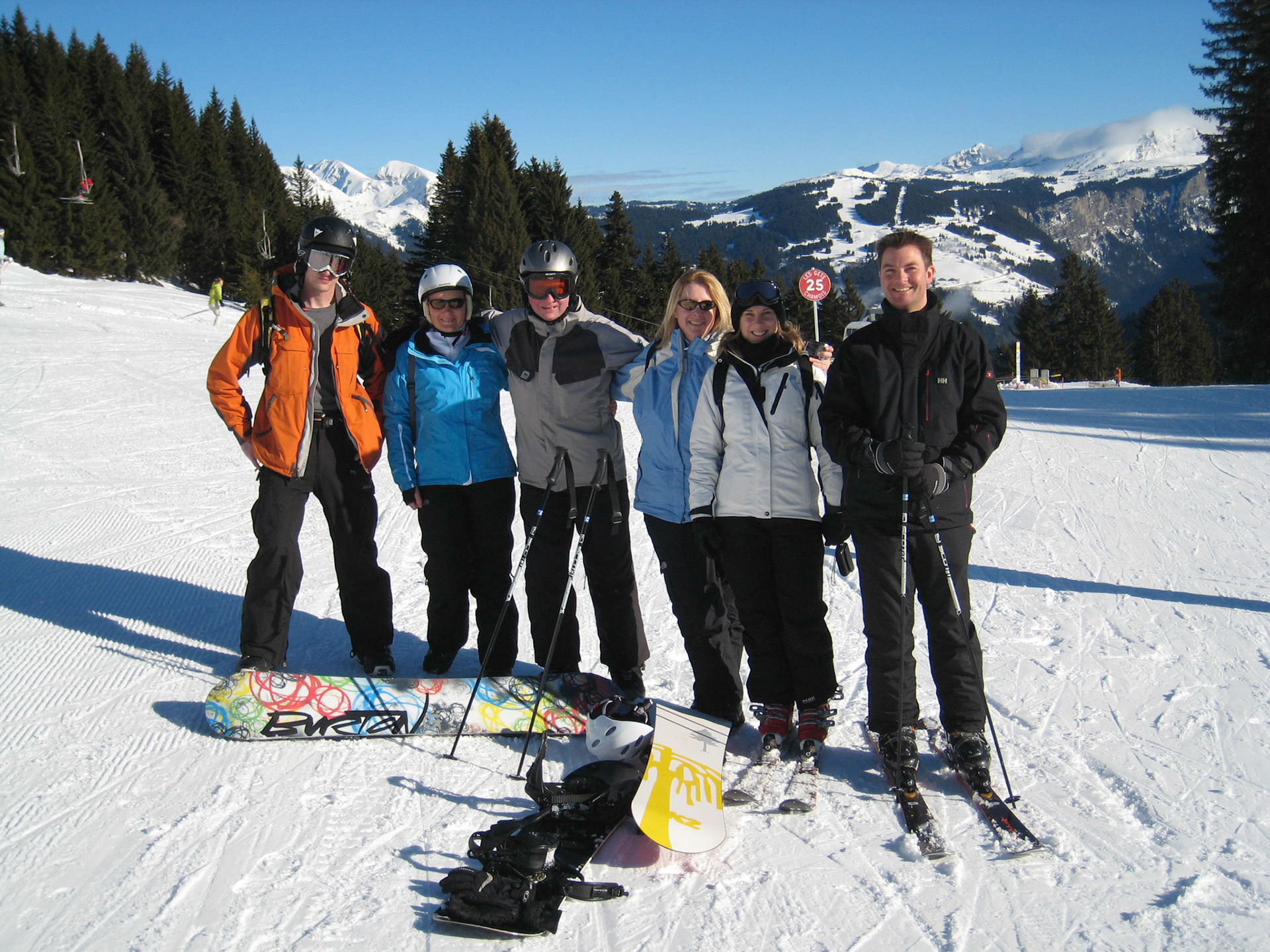 James, Sue, Alex. Caro, Kate, Tom