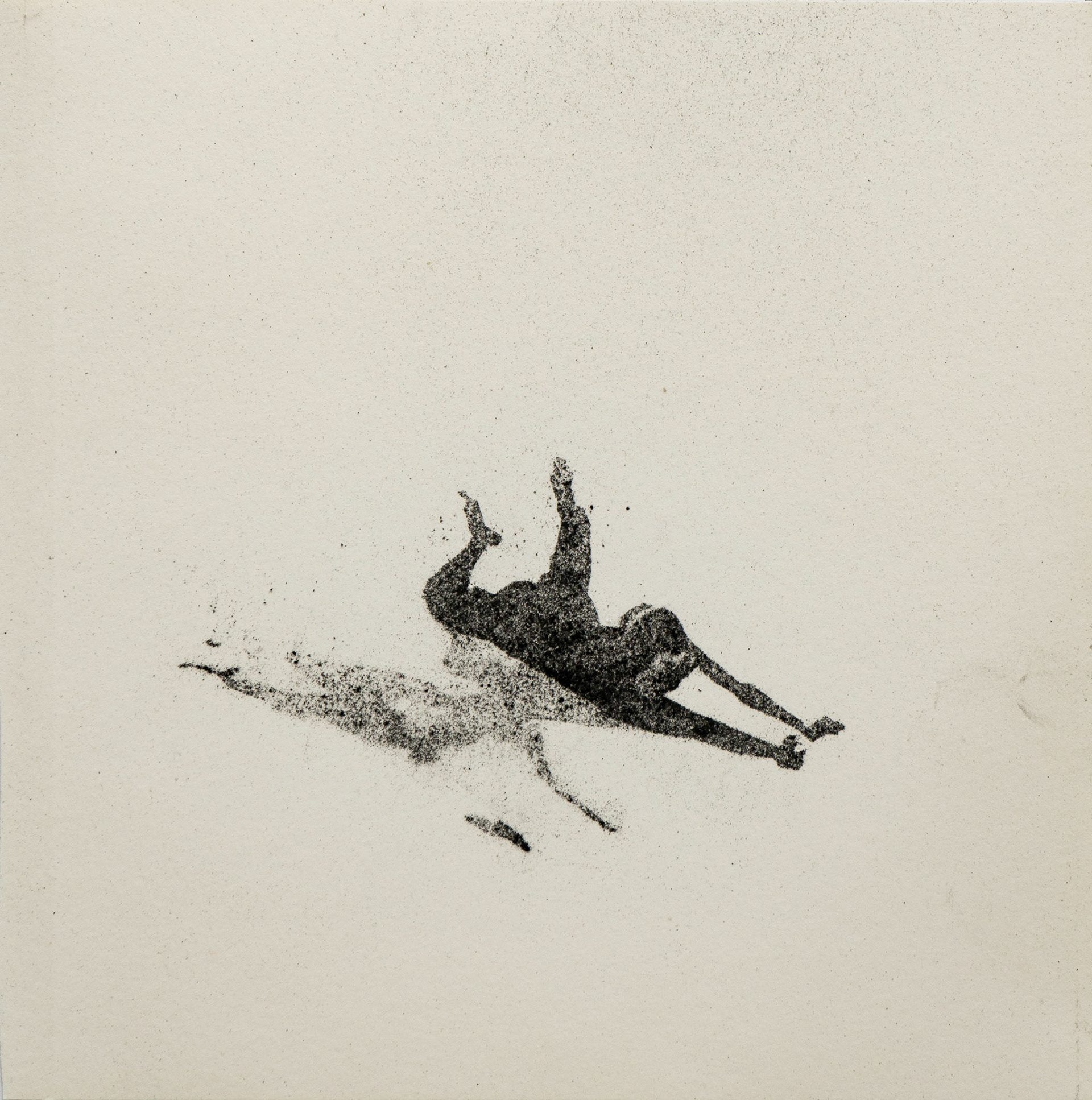 Untitled (23), graphite(powder) on paper, 23,4 x ± 23,4 cm, 2020