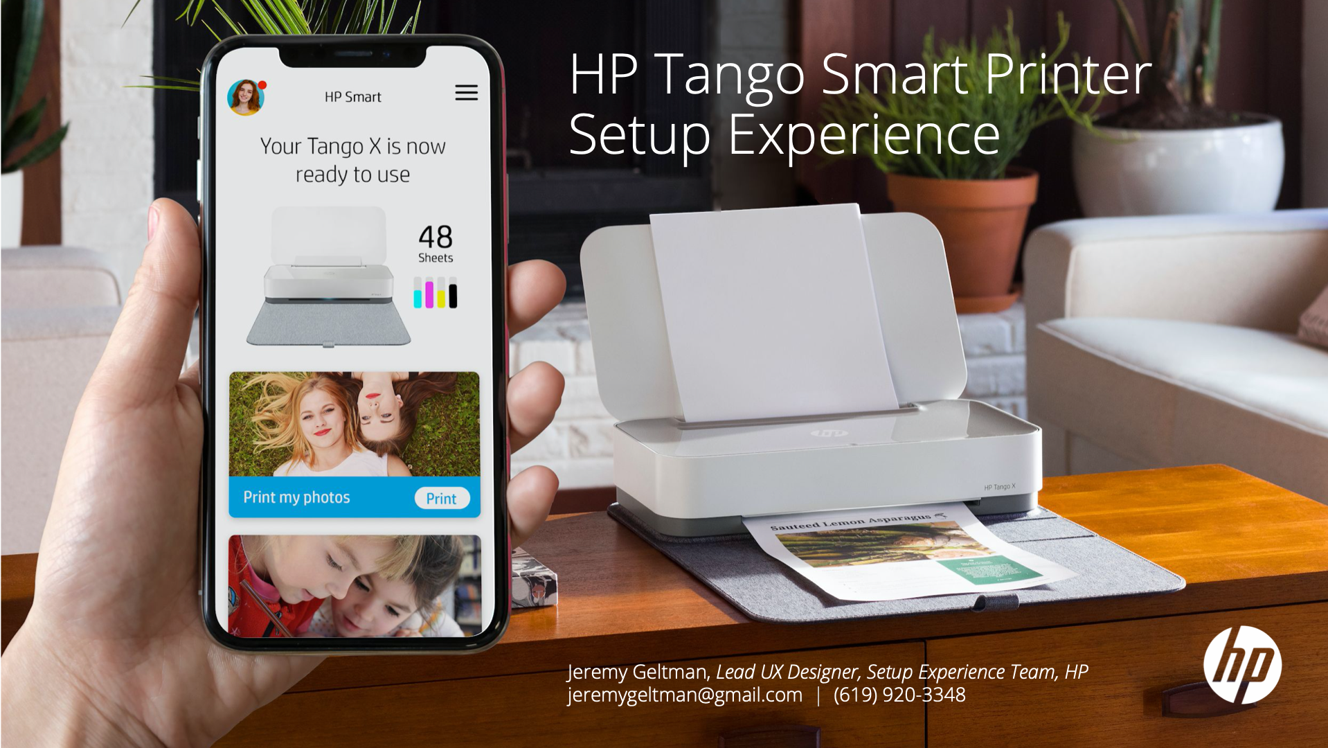 privatliv symptom Sikker Jeremy Geltman - HP Tango Printer Setup UX Design