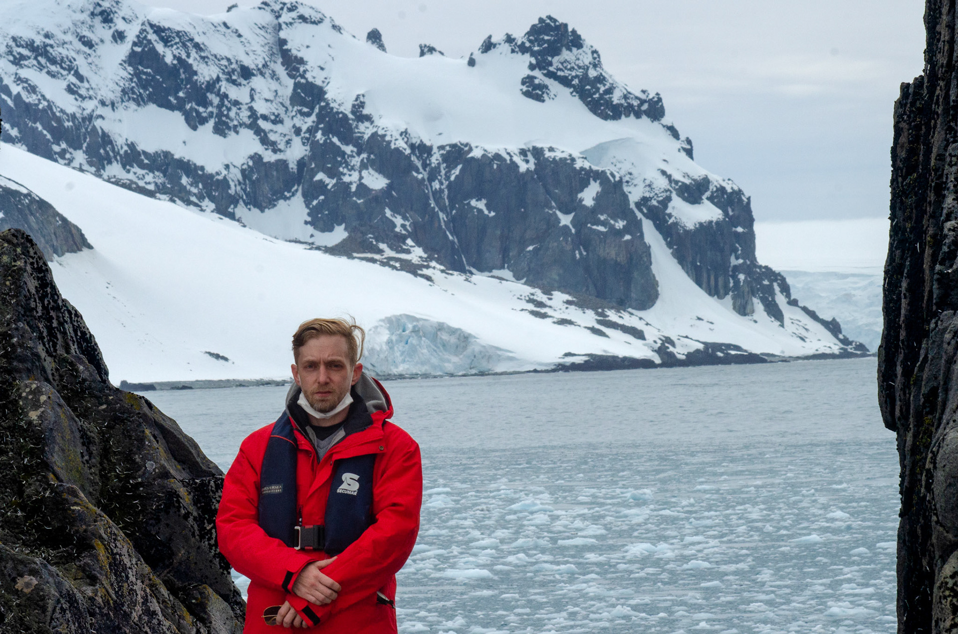 Chris with the Glacier