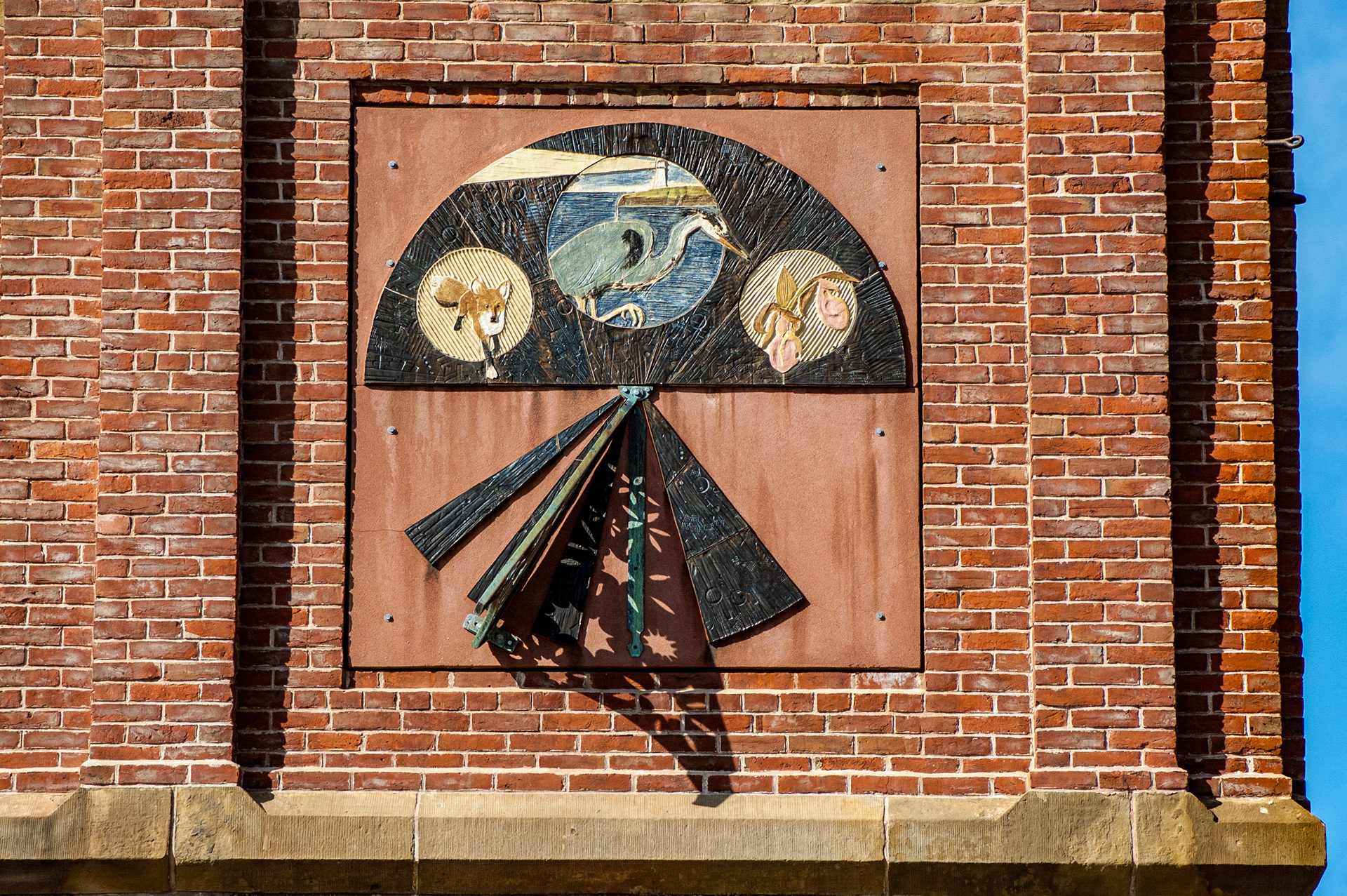 Town Sundial Charlottetown, PEI Canada. ©2014, Corey Sandler