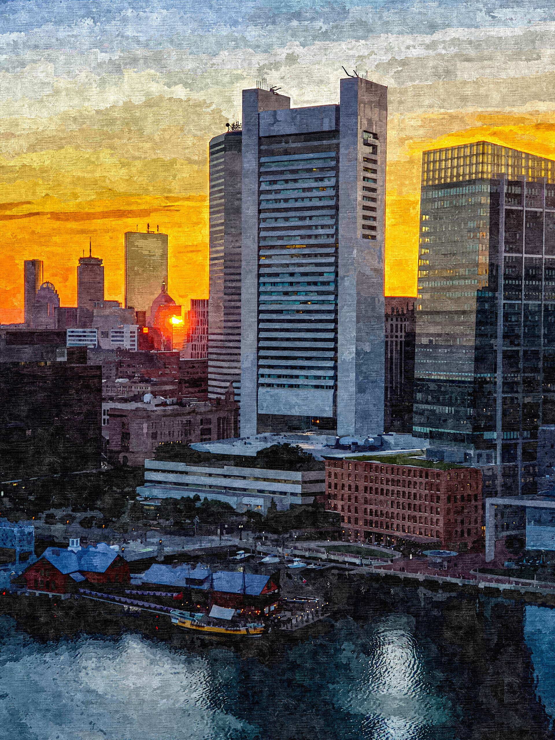 A Painterly View. Boston, Massachusetts. ©2020, Corey Sandler