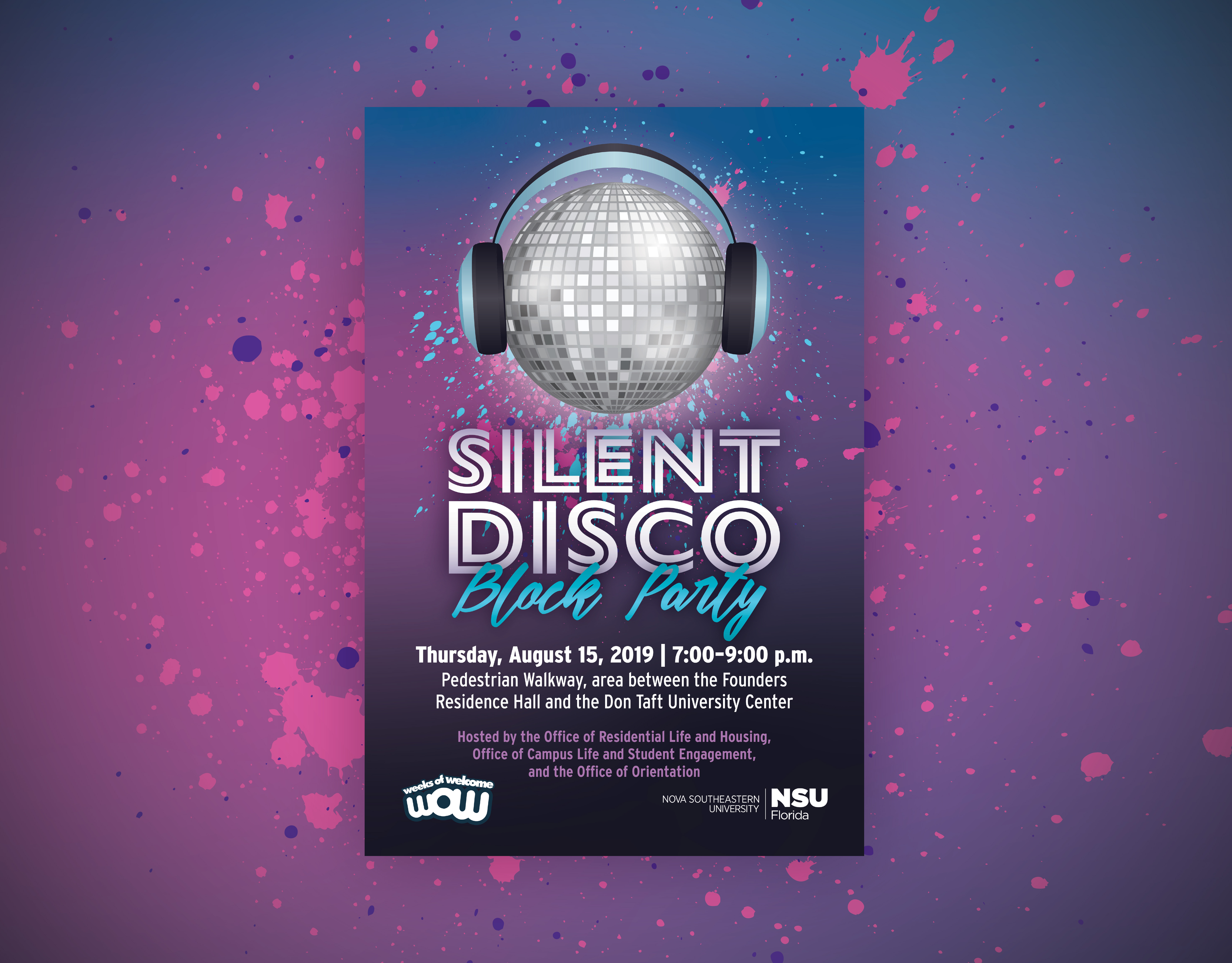 Giuli Valentino Silent Disco Poster