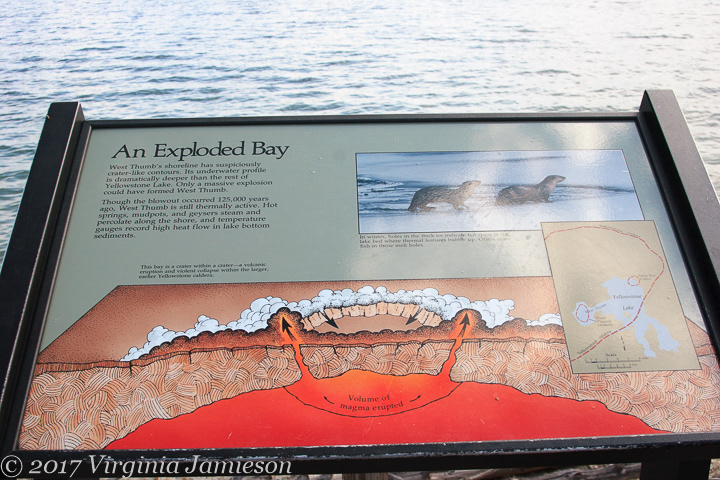 Sign at Tom Thumb geyser explaining the terrain; UA-92916515-1