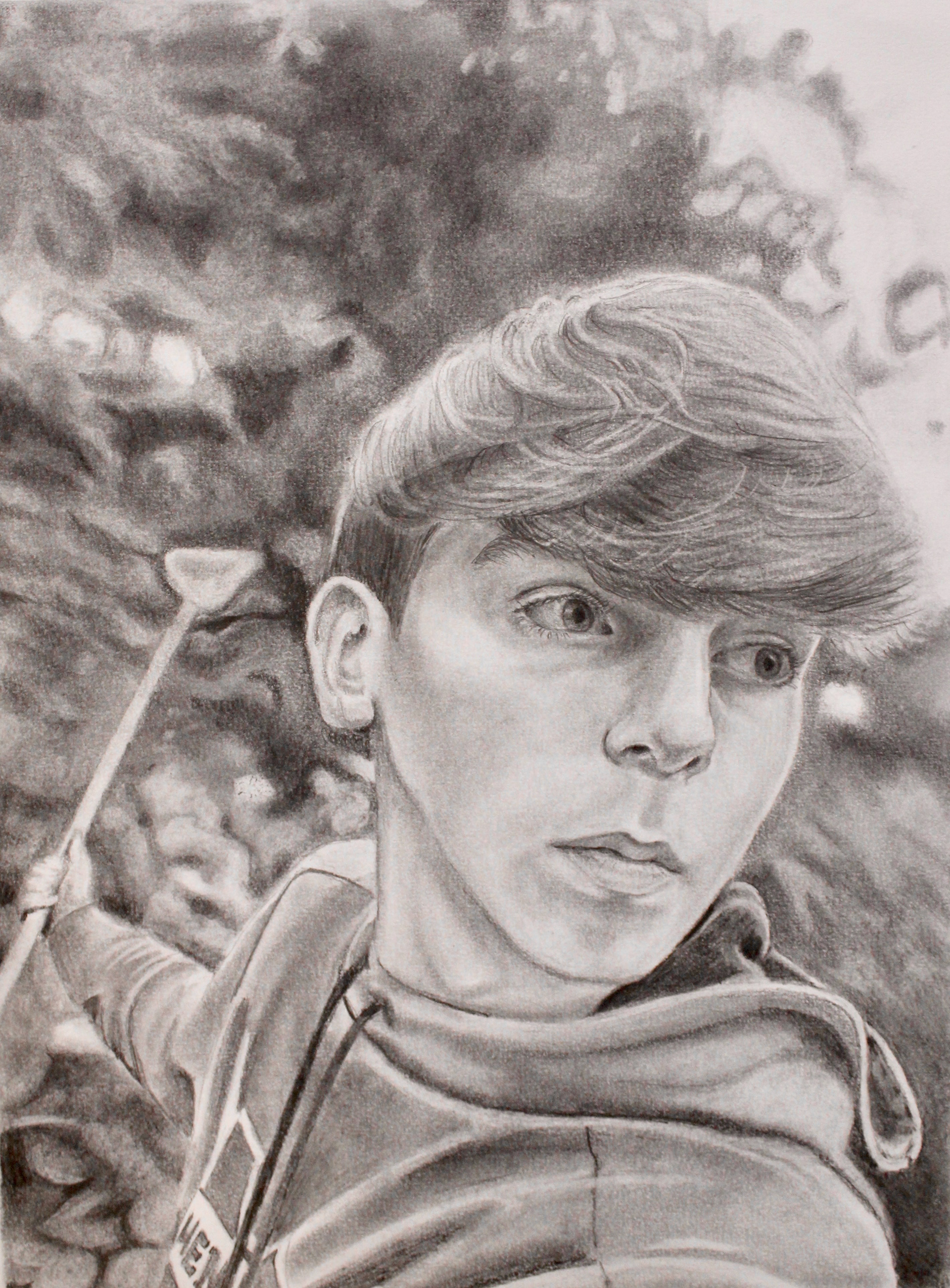 Devon Ambrus, Focused, Drawing & Illustration, Mentor High School, Educator: Vincent Sanelli, Grade 10,  Honorable Mention