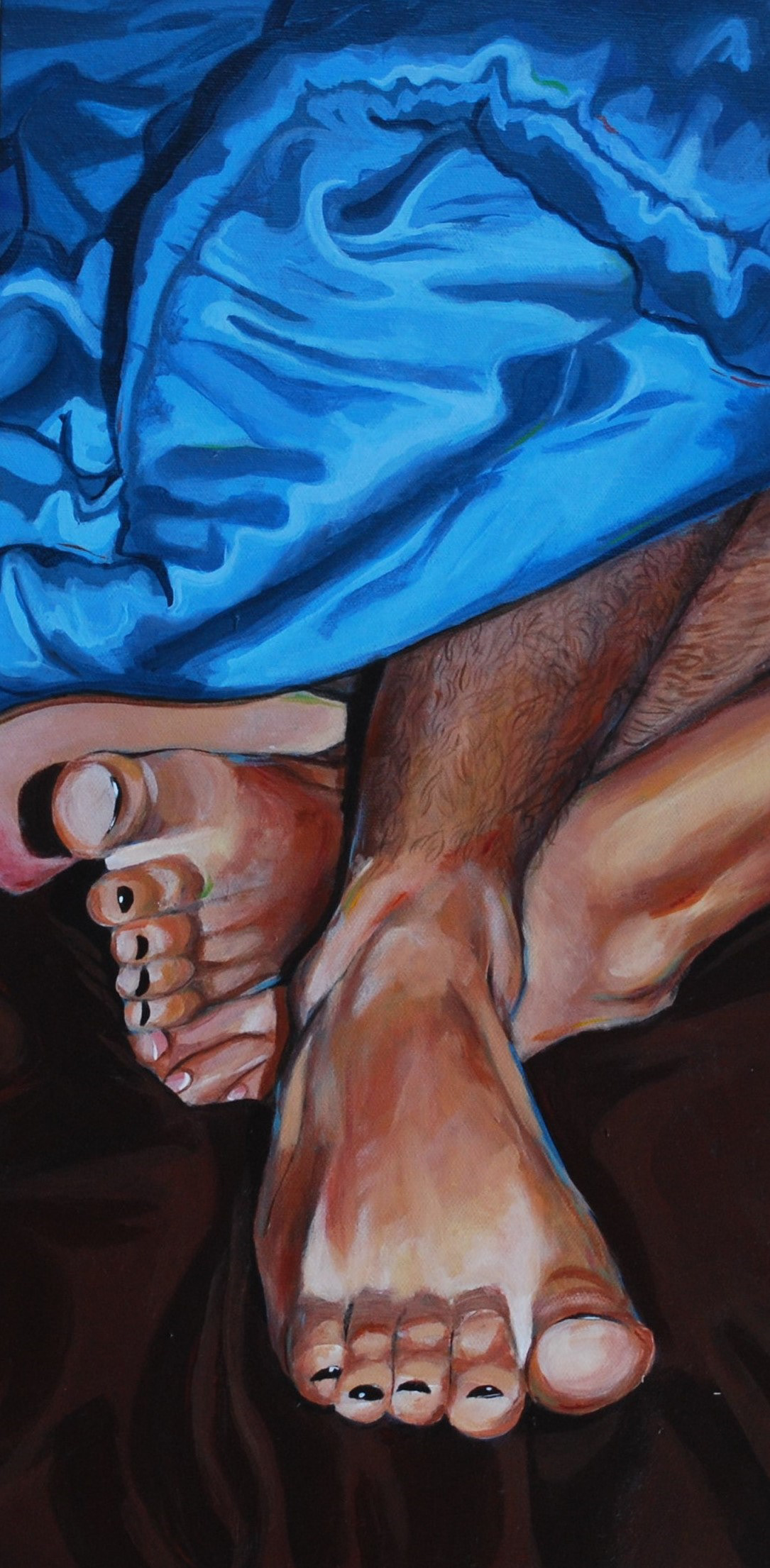 Noelle Kostyack, Hiding Place, Painting, North Royalton High School, Educator: Katie Ford, Grade 12,  Honorable Mention