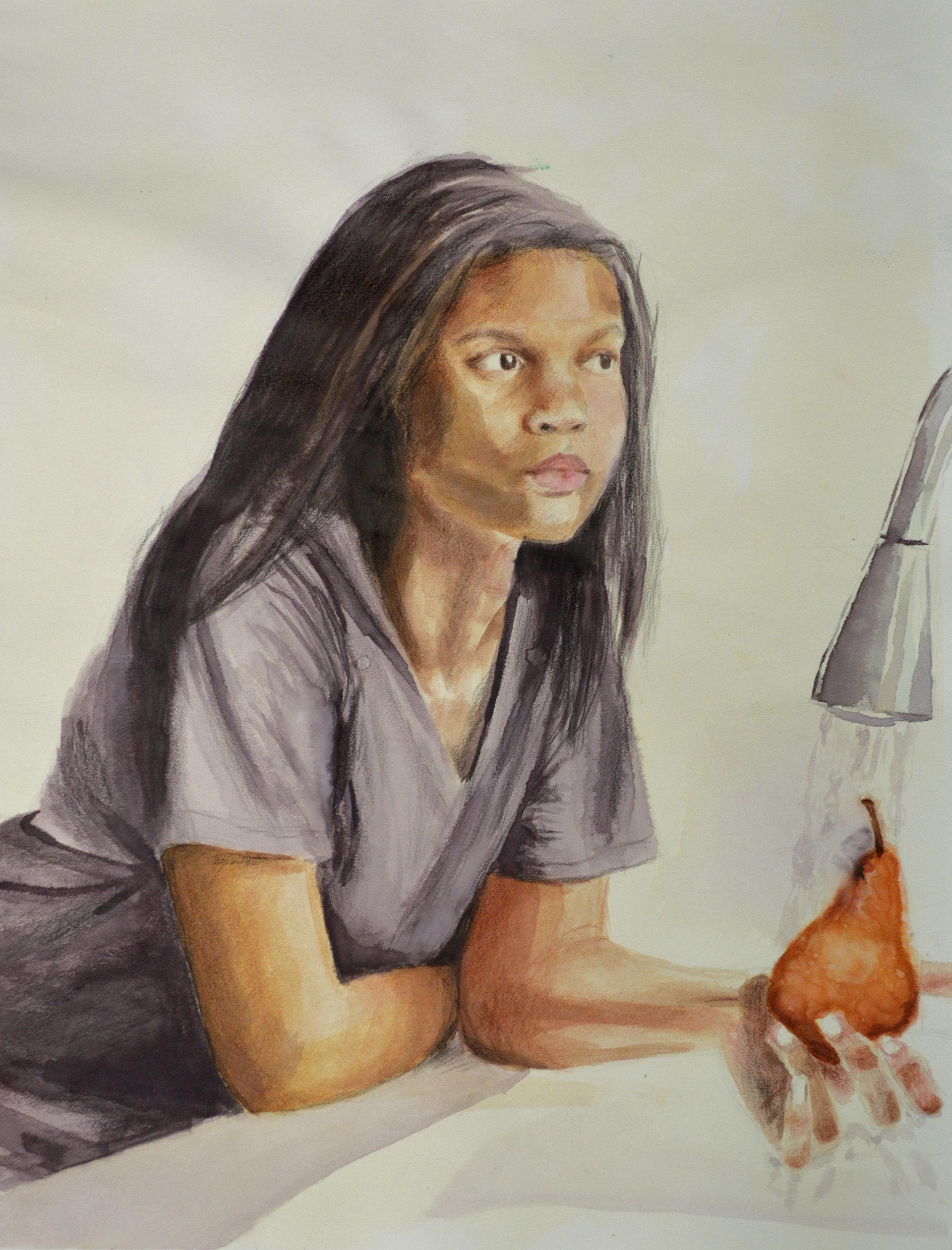 Julia Willis, Washing a Pair, Painting, Orange High School, Educator: Ryan Kerns, Grade 11,  Honorable Mention