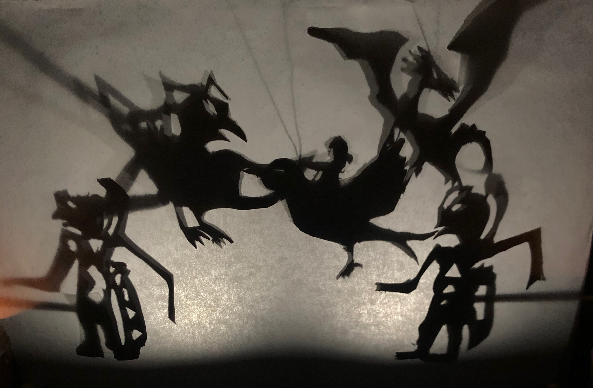 Saskia River, Wuyang Shadow Puppet Theater, Sculpture, Shaker Heights High School, Educator: Karen Mehling-DeMauro, Grade 12,  Honorable Mention