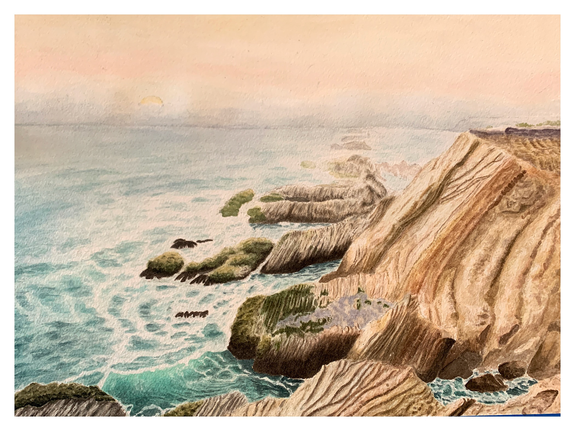 Peter Bambakidis, California dreaming, Painting, University High School, Educator: Enrique Delamata, Grade 12,  Honorable Mention