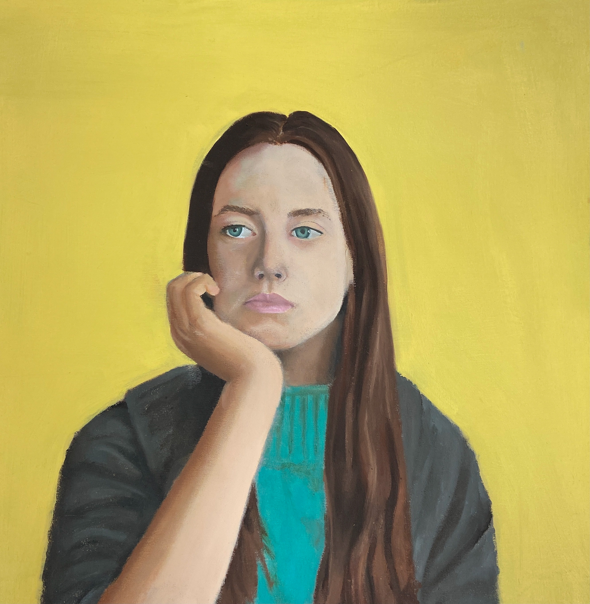 Emerson Coffman, Sunny Disposition, Painting, Shaker Heights High School, Educator: Meryl Haring, Grade 12,  Honorable Mention