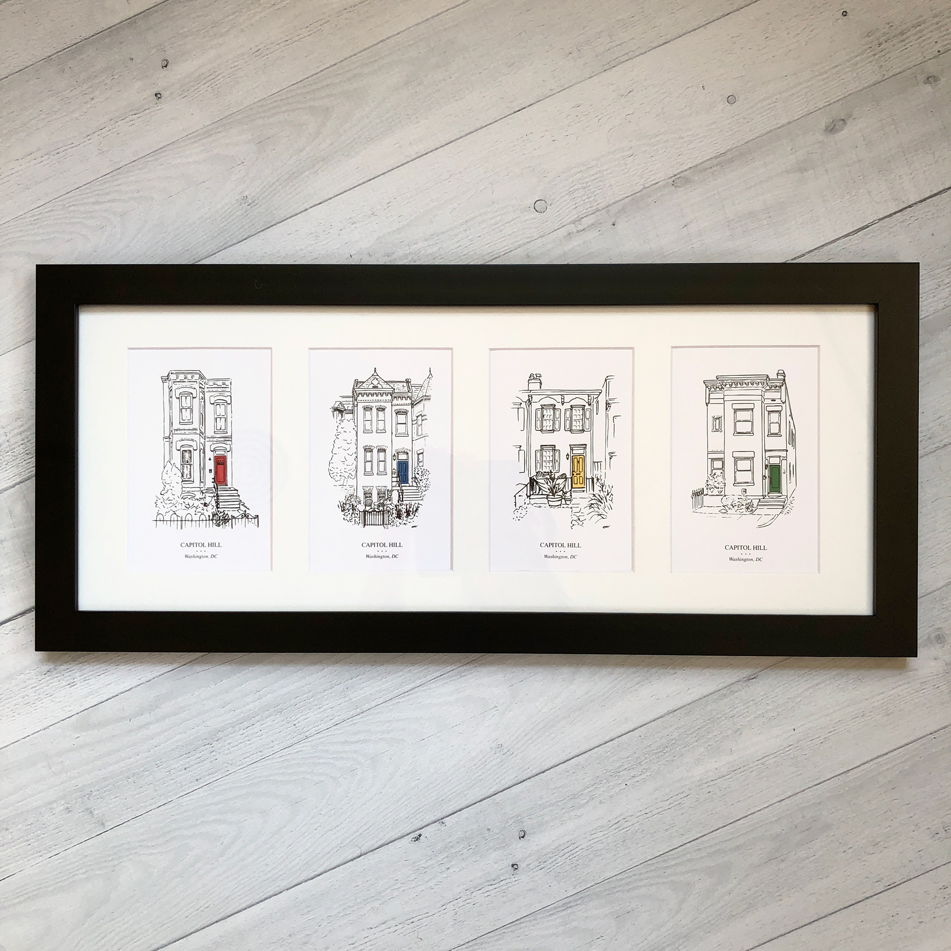 Colored Doors framed set
