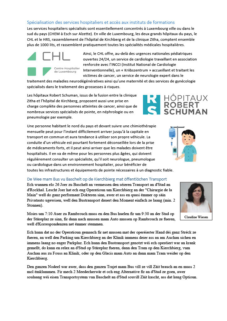 Spécialisation des services hospitaliers