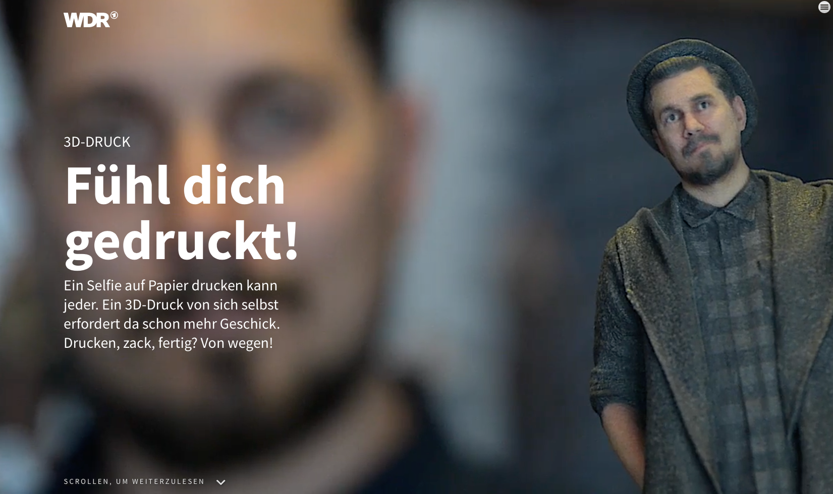 Pageflow-Reportage: 3D-Druck: Fühl dich gedruckt!