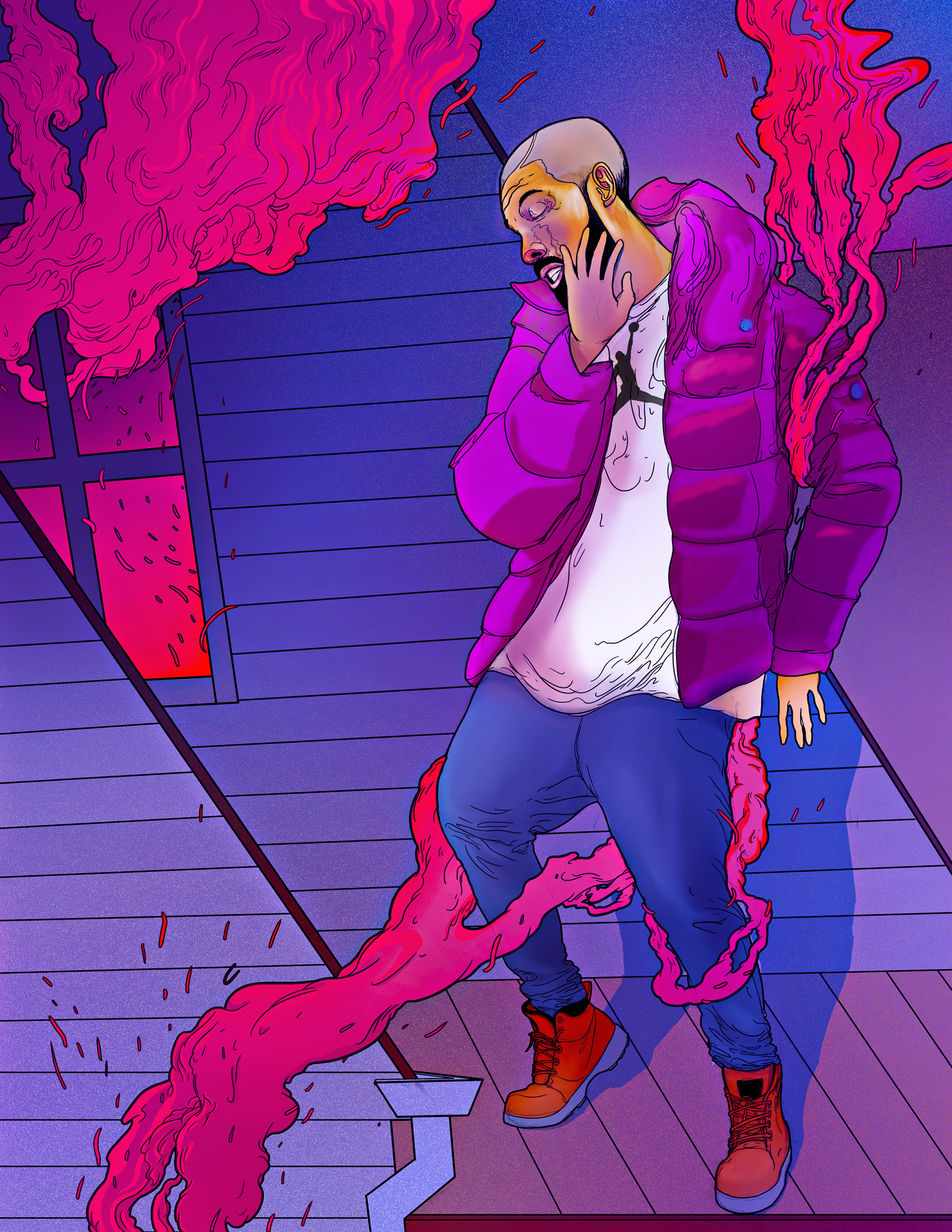 Francisco Galarraga Illustrator And Painter Drake Hotline Bling