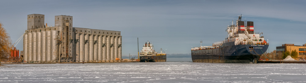 Algoma Great Lakes Freighters Compass and Buffalo © Irwin Seidman