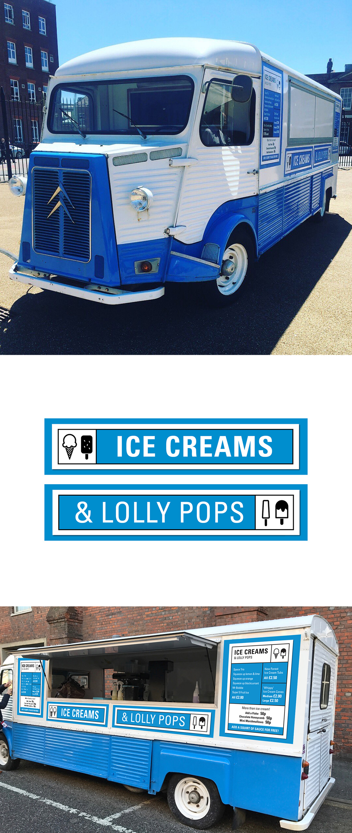 Seeing It Differently Icecream van signage