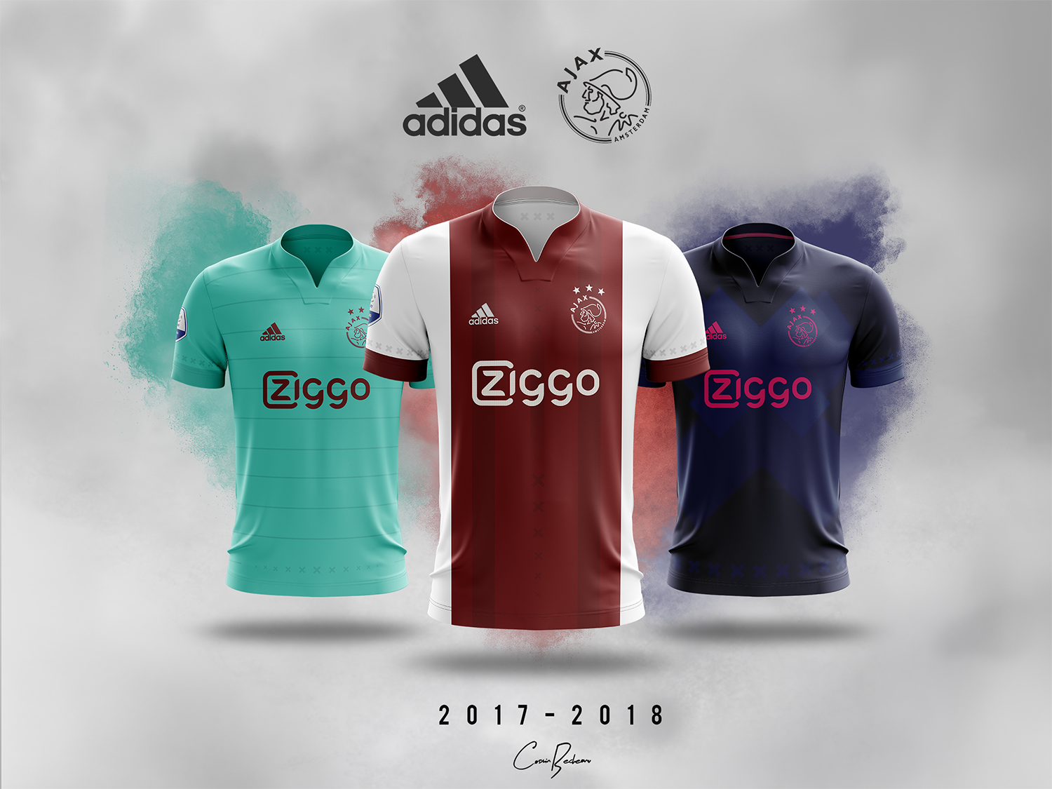 Betekenis Circus In detail Cosmin Becheanu - Ajax Amsterdam 2017/18 · Shirts Concept ADIDAS