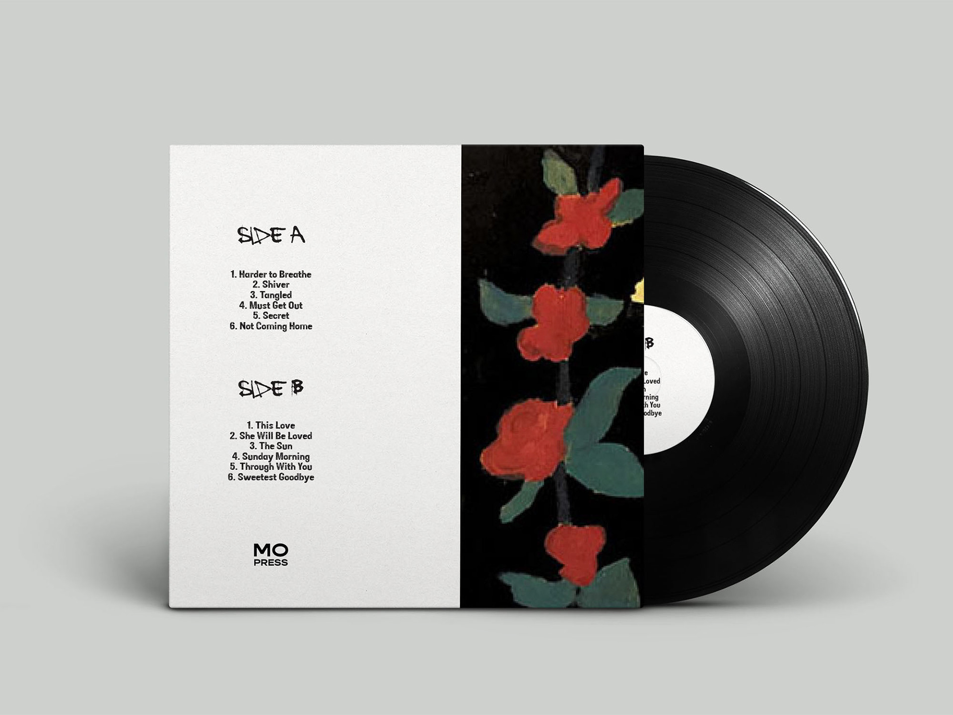 Vinyl Album Cover Design Inspired by "Songs About Jane" by Maroon 5