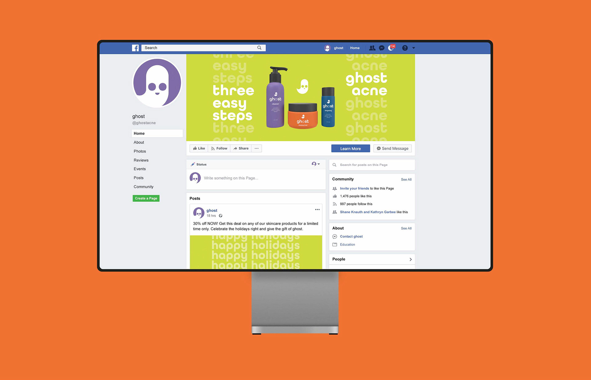 Facebook Cover and Ad Design for the Gender-Neutral Packaging Campaign
