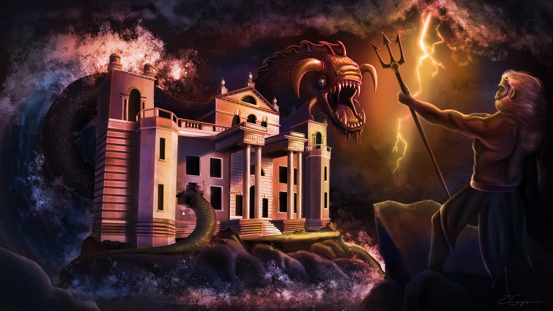 'Wrath of the Sea' Pitch Paitning