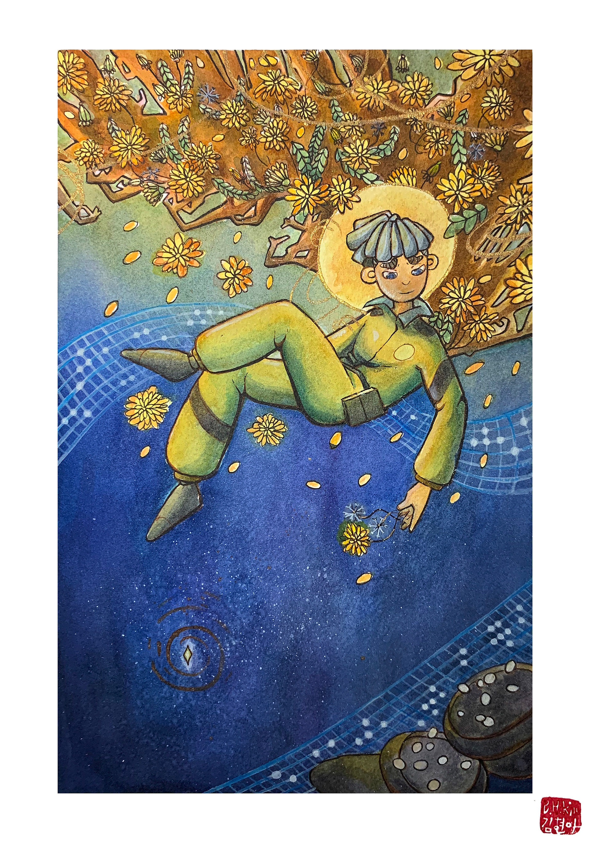 Brandih Kim (2020), inspired by Ken Liu, "Mono No Aware" (2012)