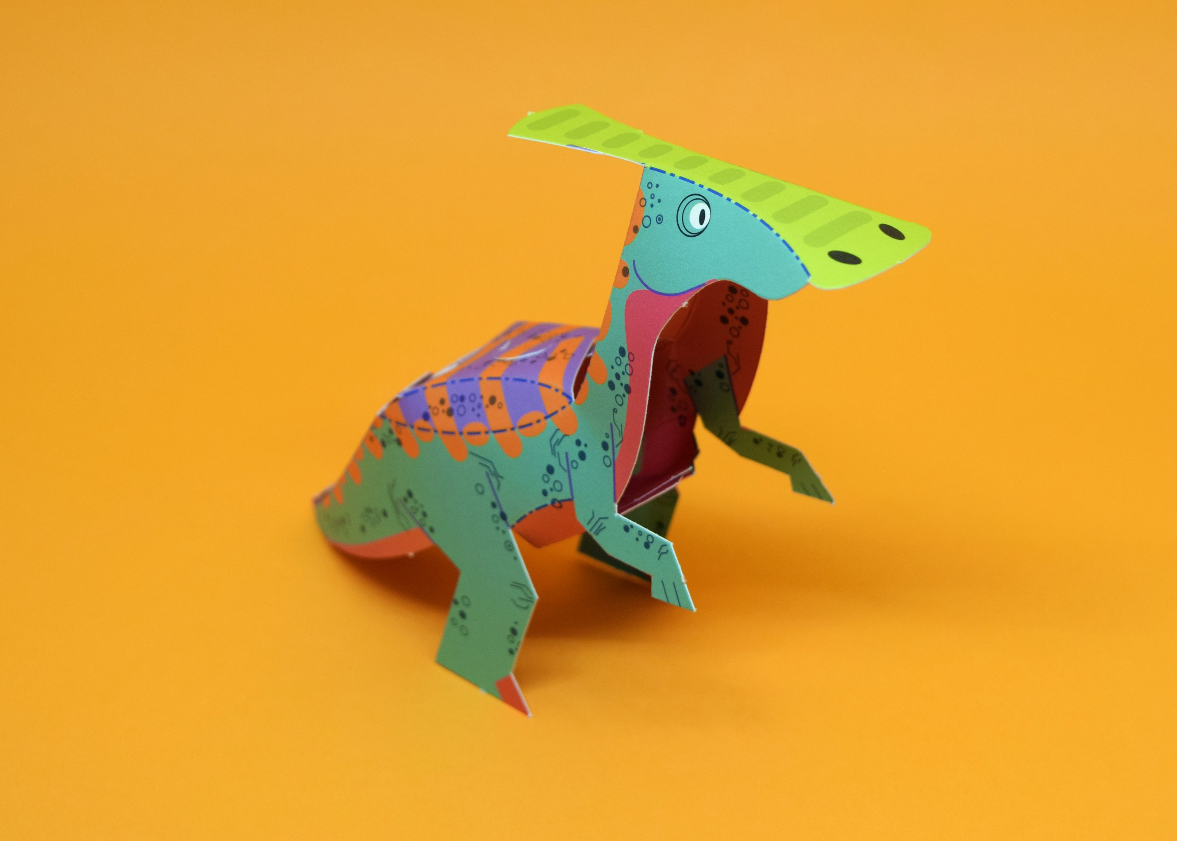 3d paper dinosaur template