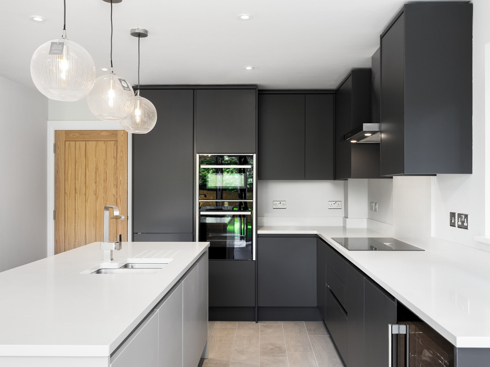 Newly fitted kitchen in newly built property in Cheshire