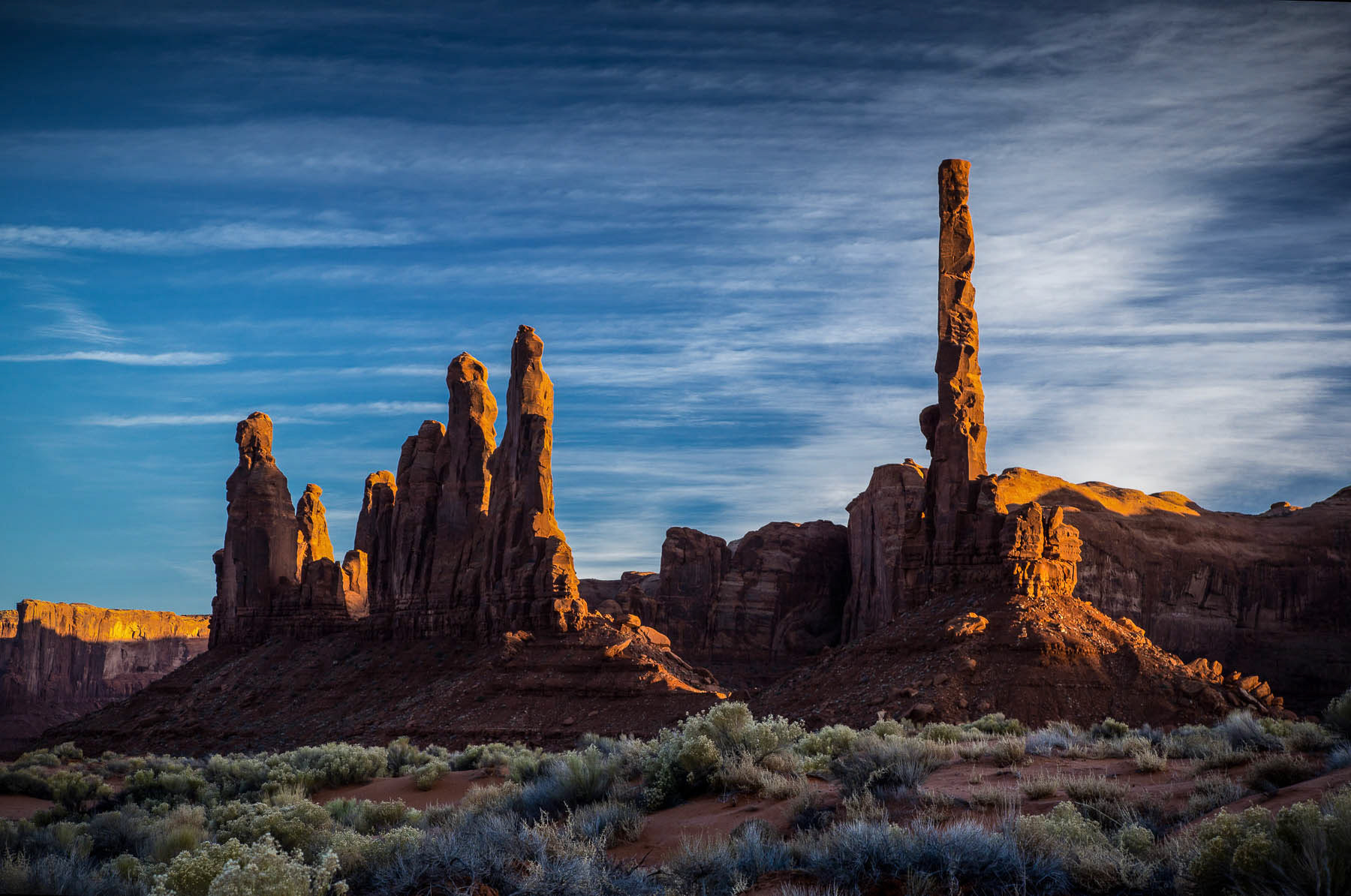 Totem Pole Rock at Monument Valley, Arizona 2014