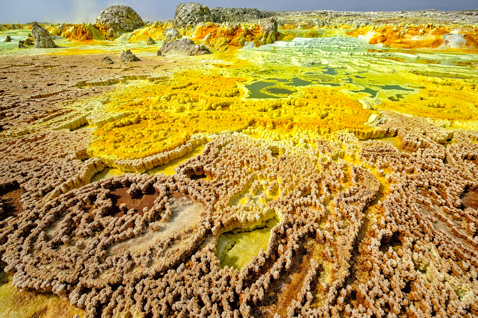 Iron and Sulfur Formations of Dallol - Danakil Depression, Ethiopia