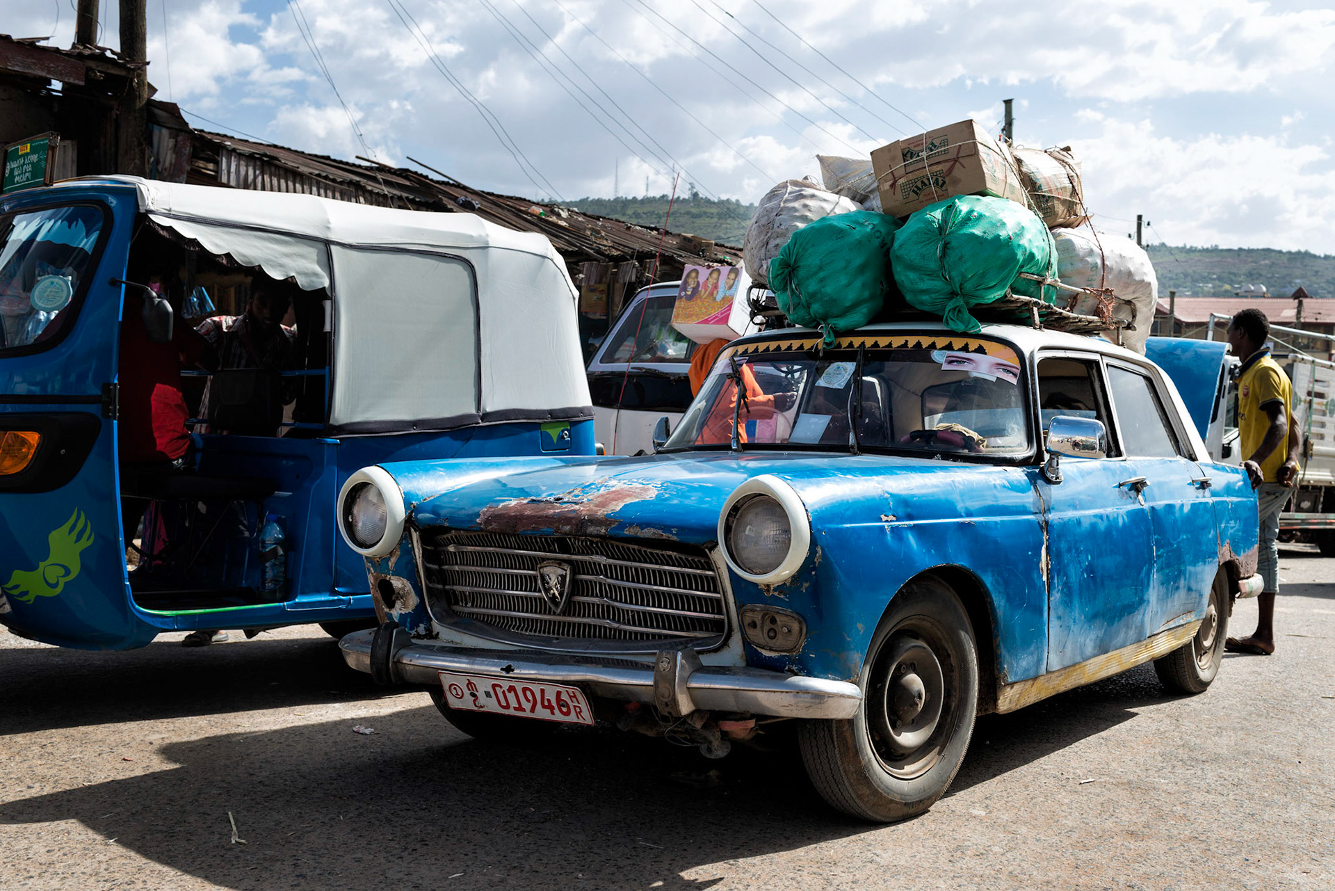 Old Peugeot Taxi - Harar, Ethiopia