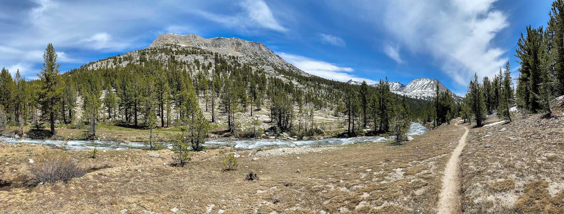 PCT: Paralleling Palisades Creek, Kings Canyon National Park, CA