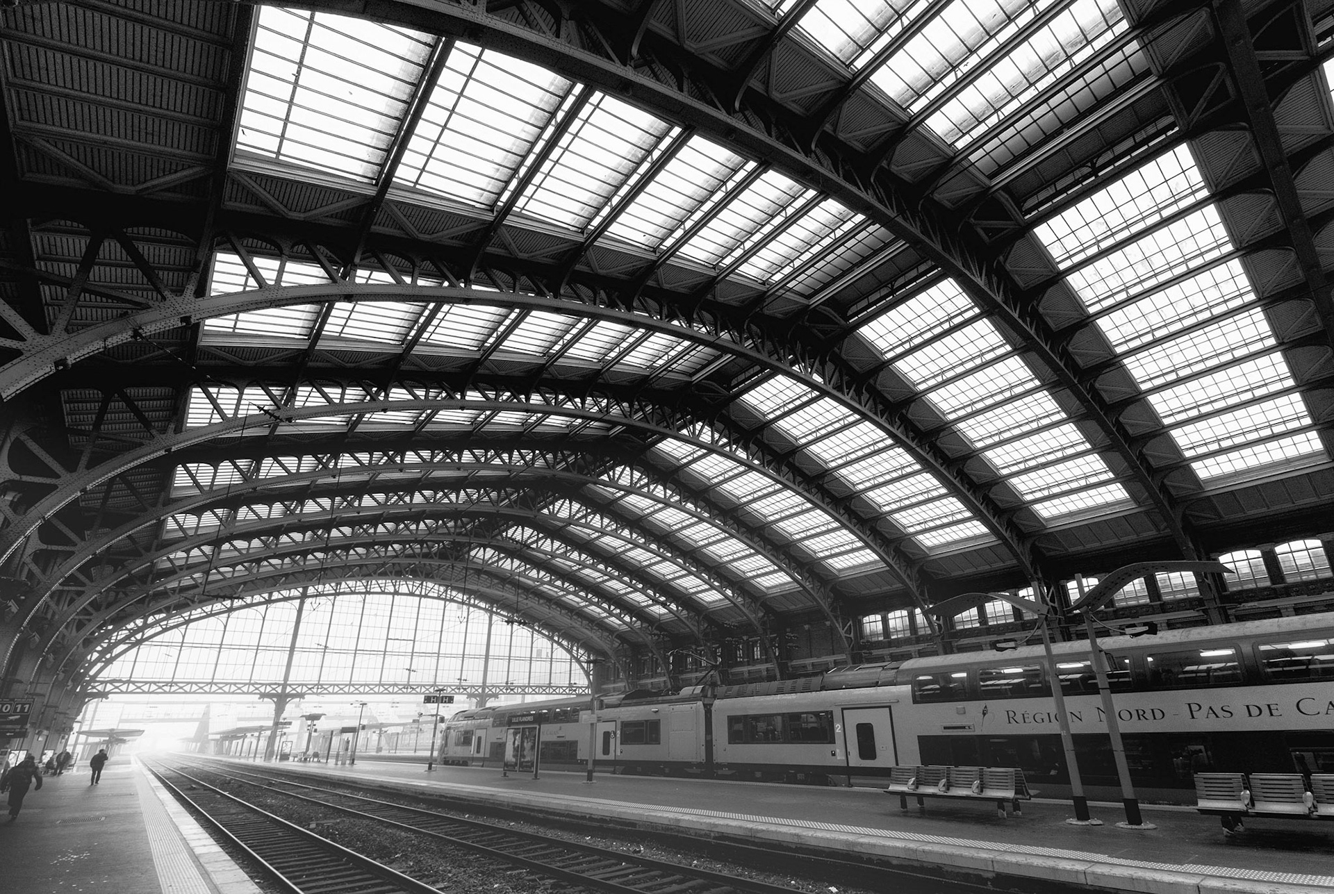 Fog and the Station - Lille, France
