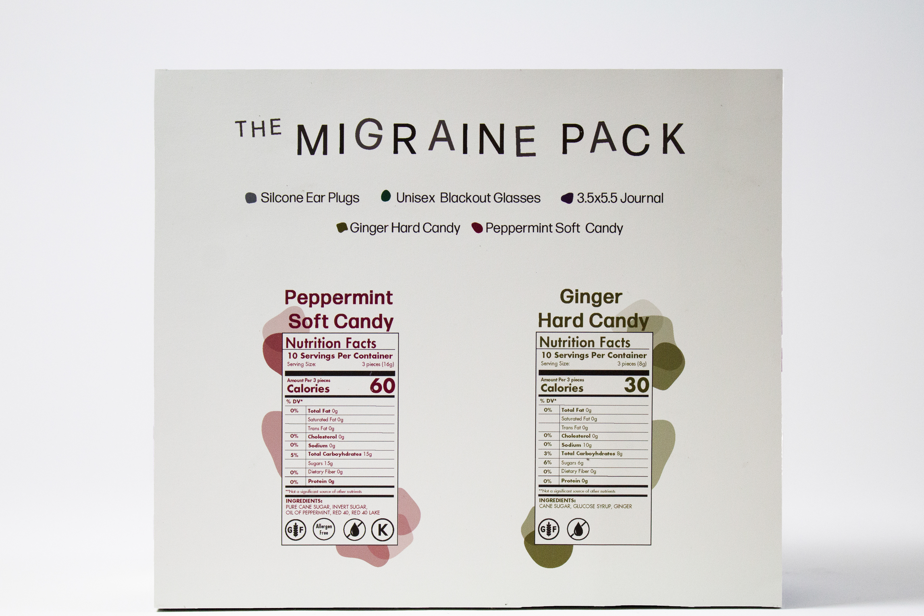 Nutritional Information and Contents of The Migraine Pack