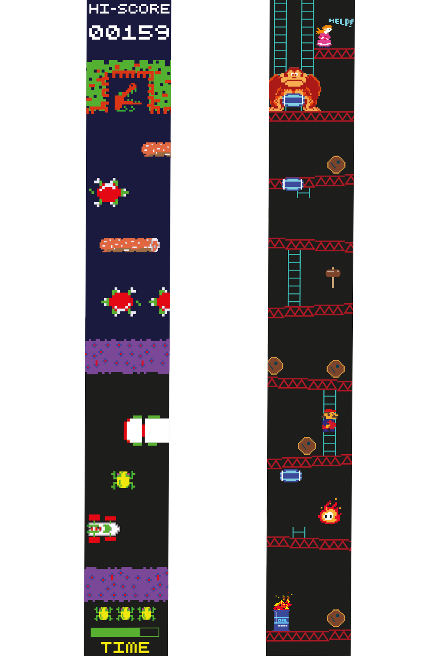 Layton Breedon - Frogger & donkey Kong Banners