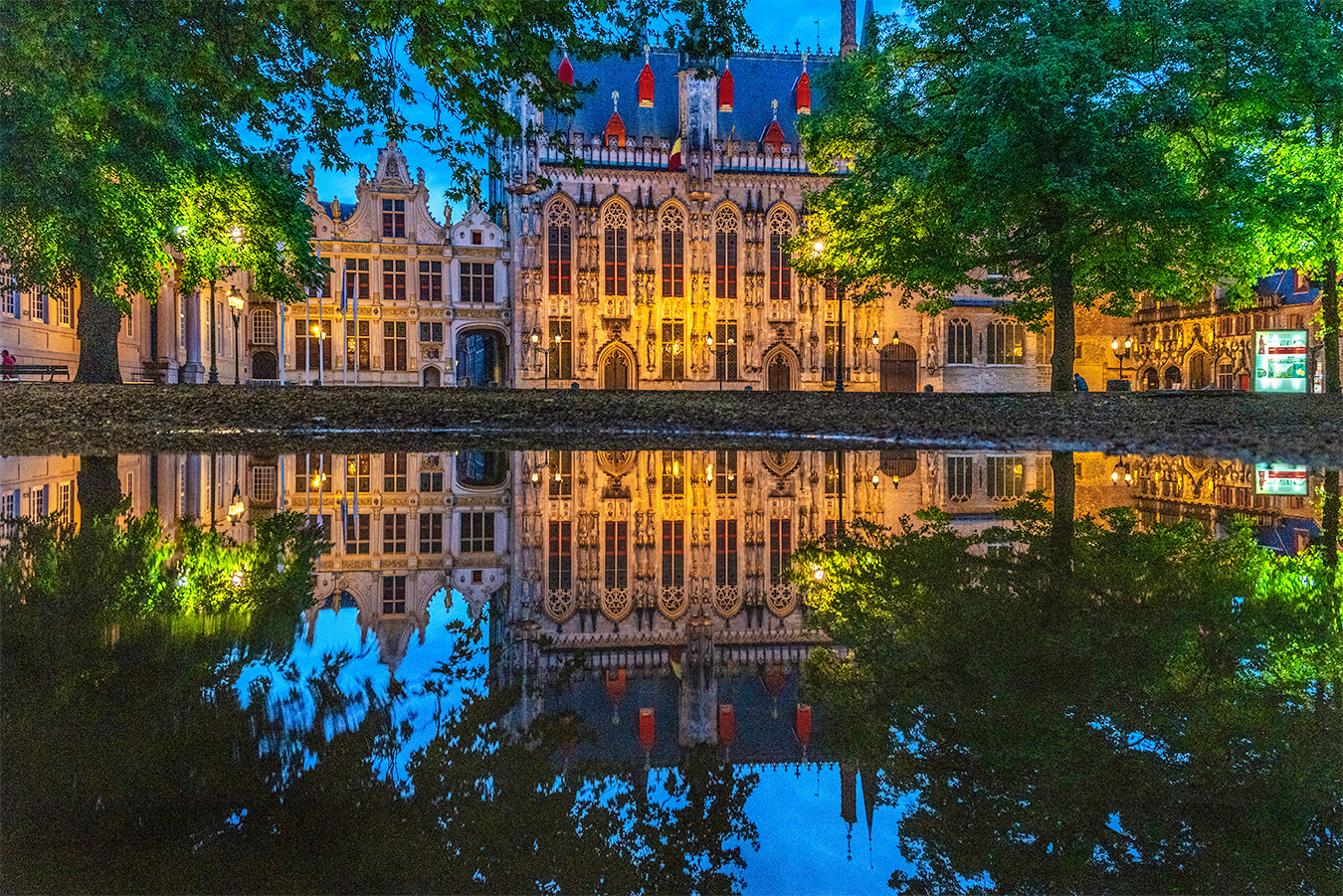 Evening sunset at the burg