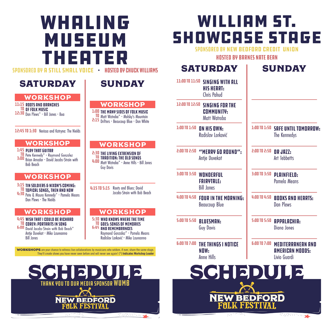 2019 New Bedford Folk Festival 24x48in sandwich board signs (2/3).