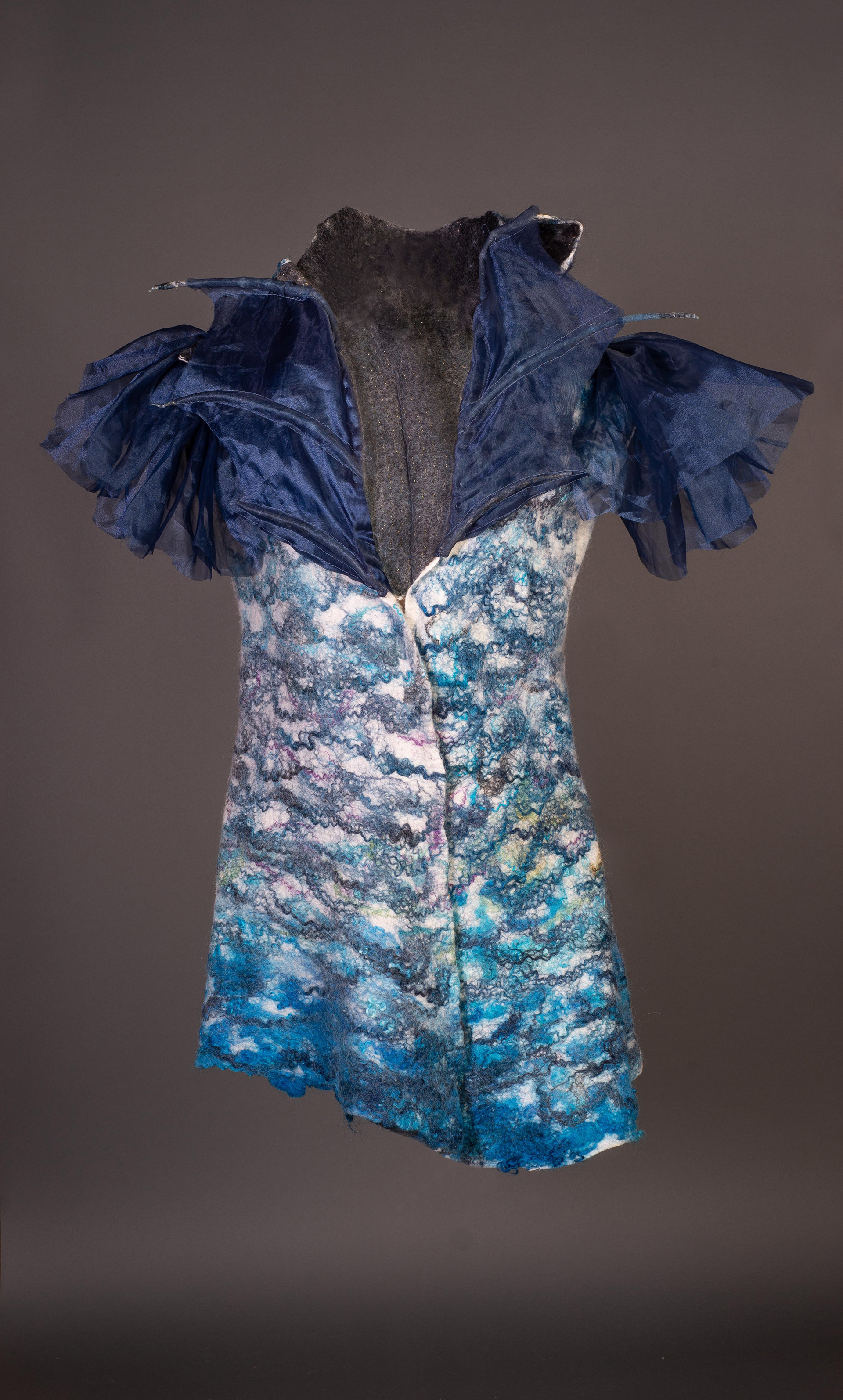 Felted vest front - Prince fish - 2018