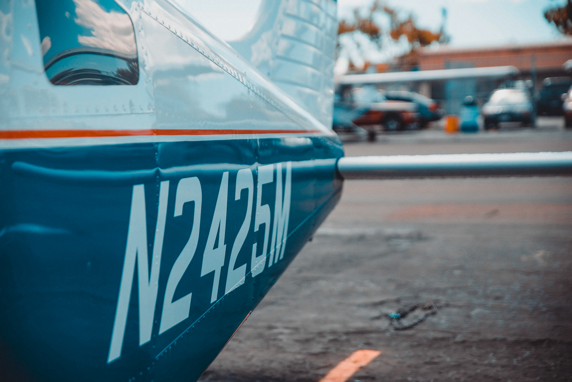 Tail Number view of our trailing aircraft.